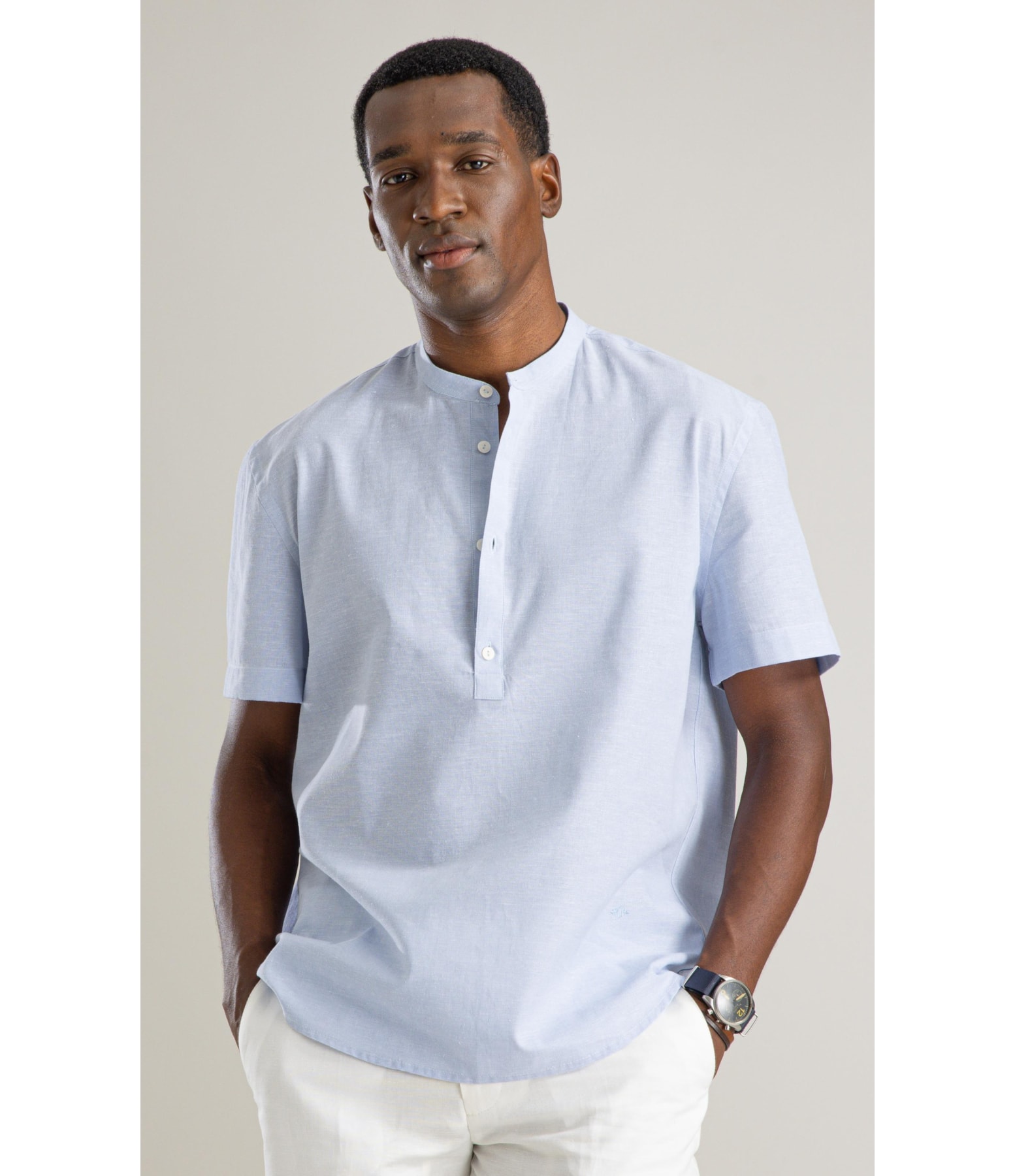 Bata Linho Blend Cross Day Mc Azul Claro