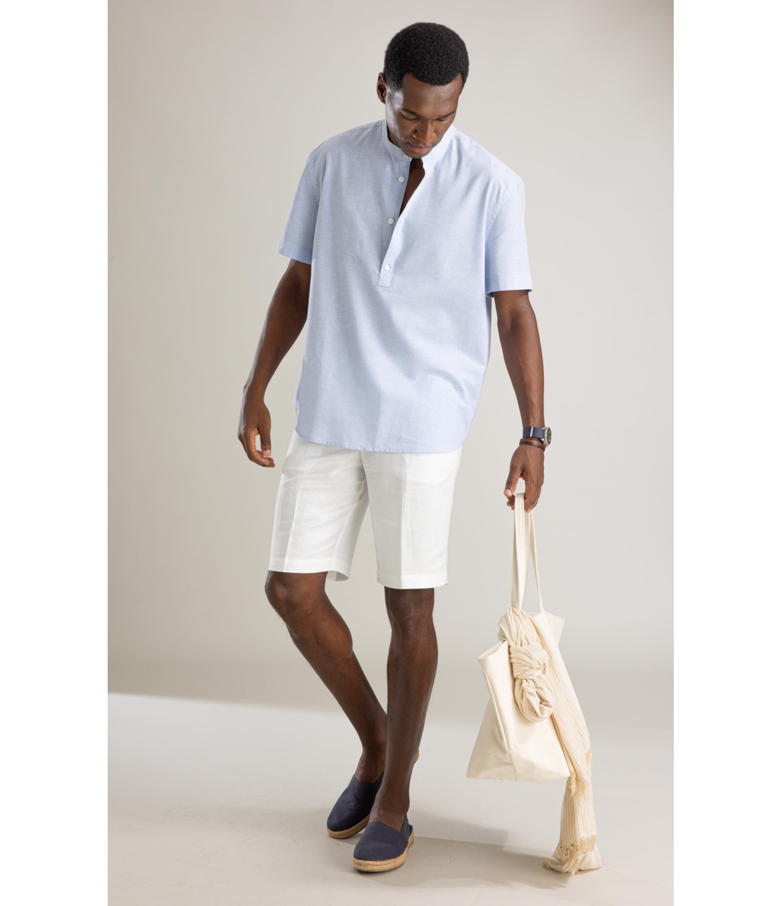 Bata Linho Blend Cross Day Mc Azul Claro