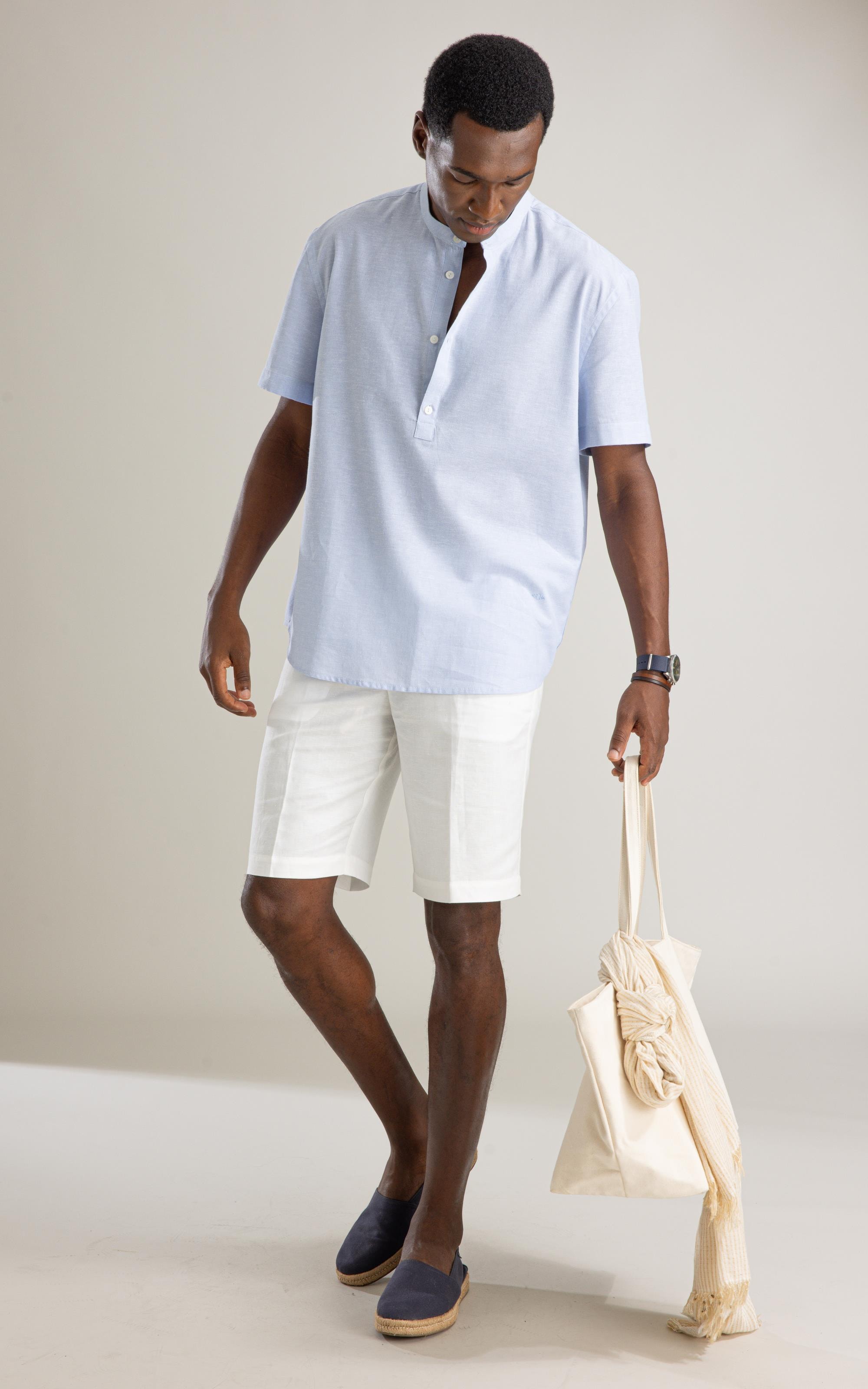 Bata Linho Blend Cross Day Mc Azul Claro