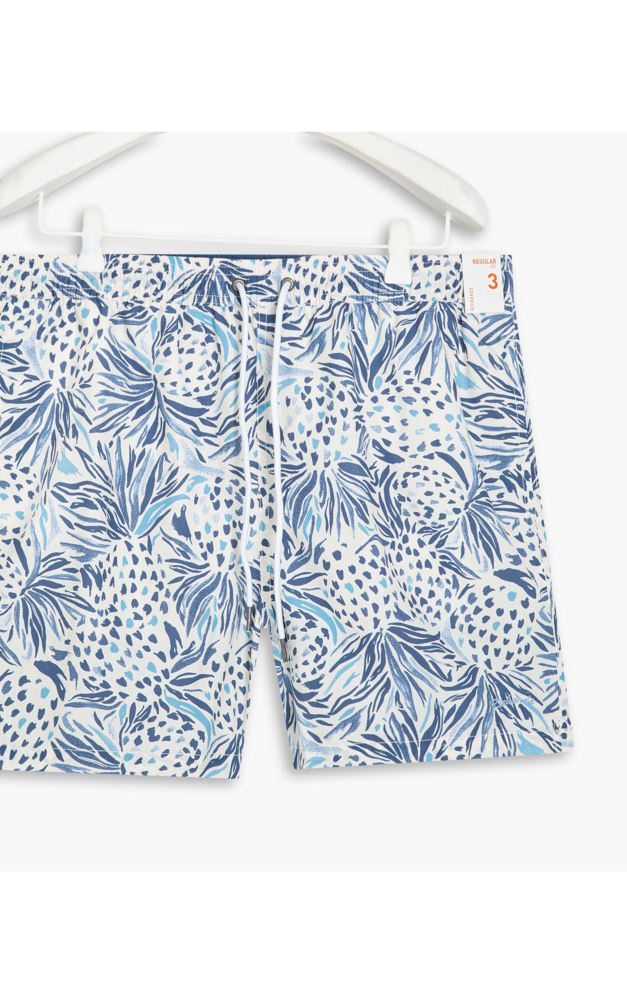 Beach Short Abacaxi  Regular Azul Bic