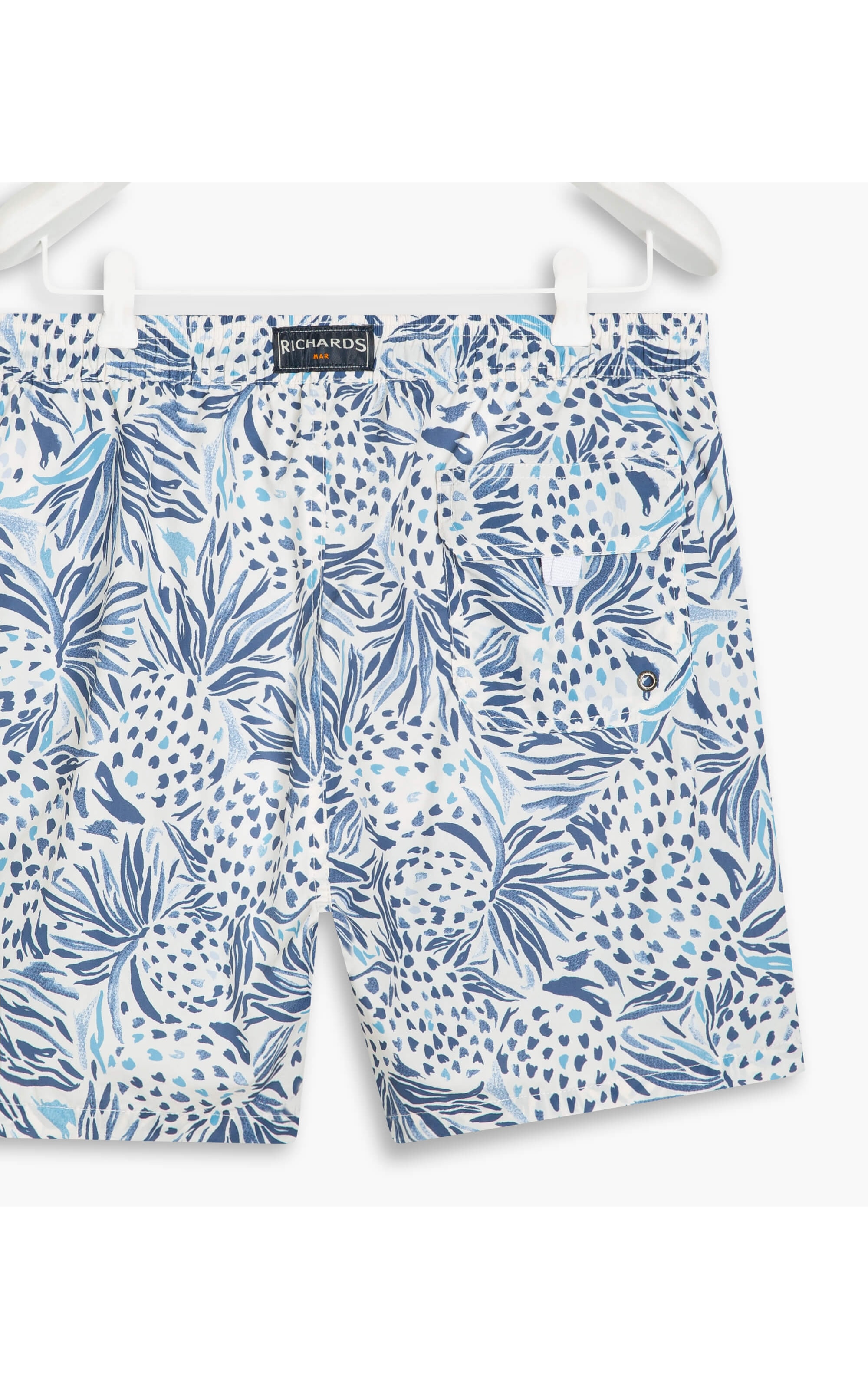 Beach Short Abacaxi  Regular Azul Bic