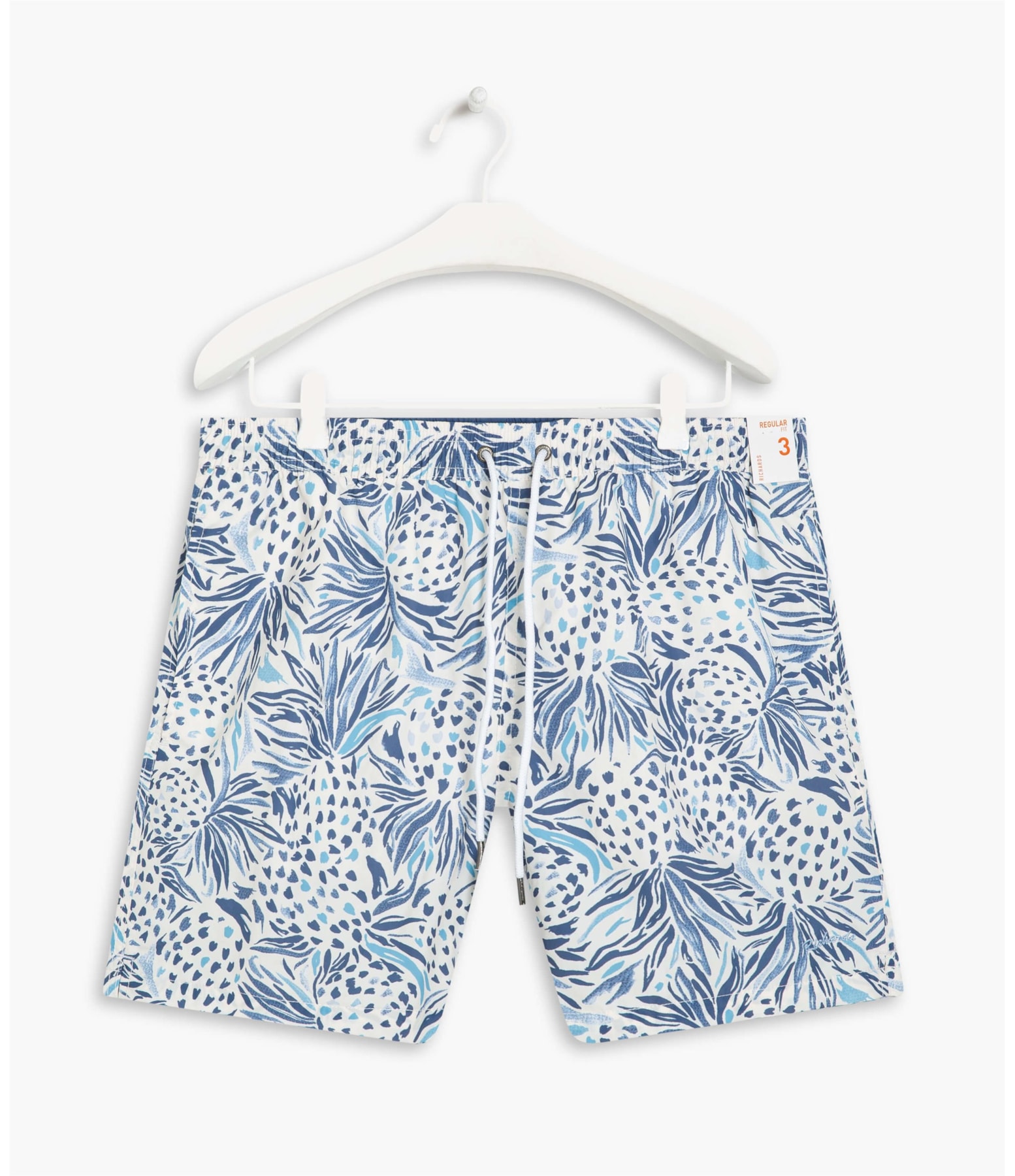 Beach Short Abacaxi  Regular Azul Bic