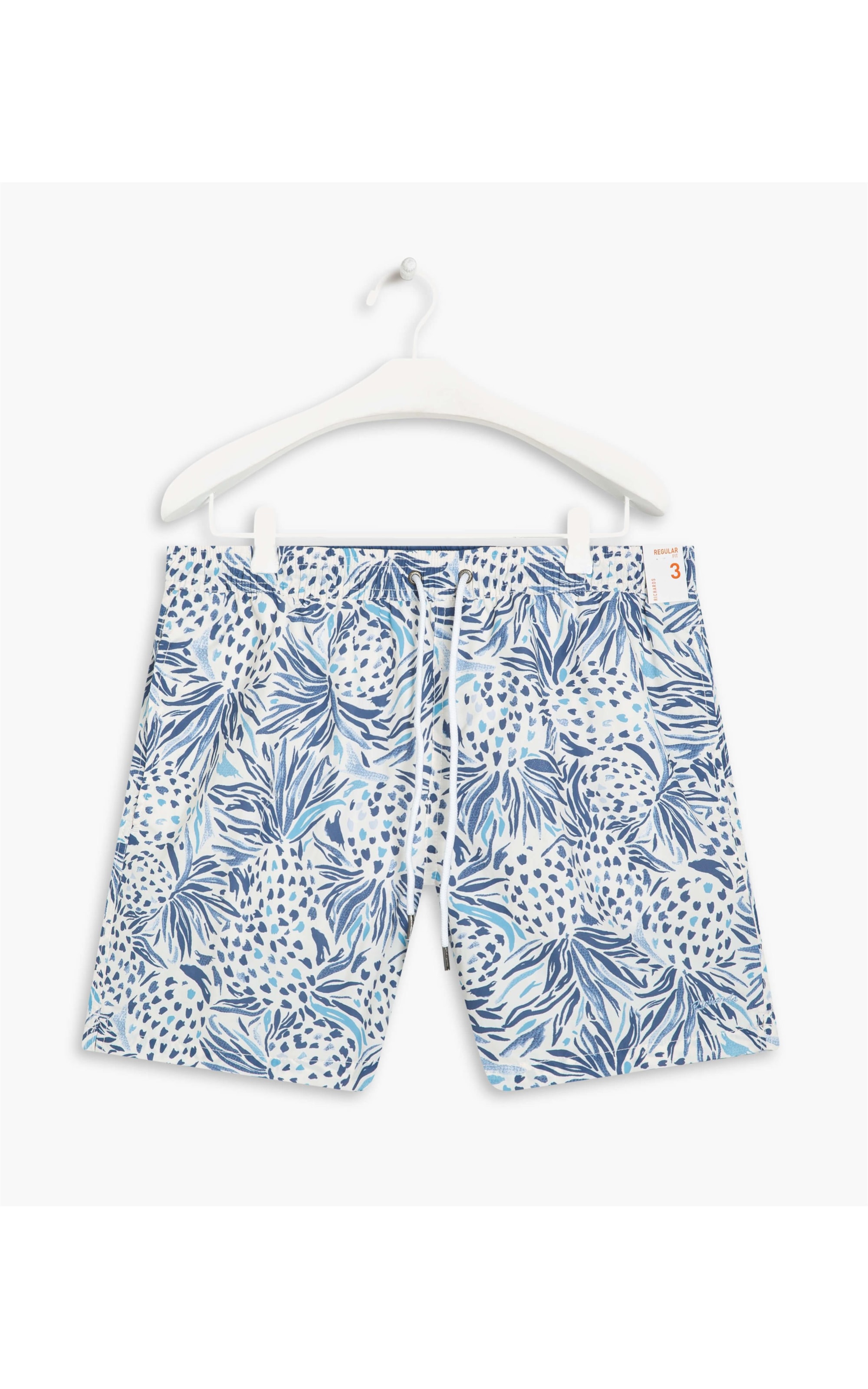 Beach Short Abacaxi  Regular Azul Bic