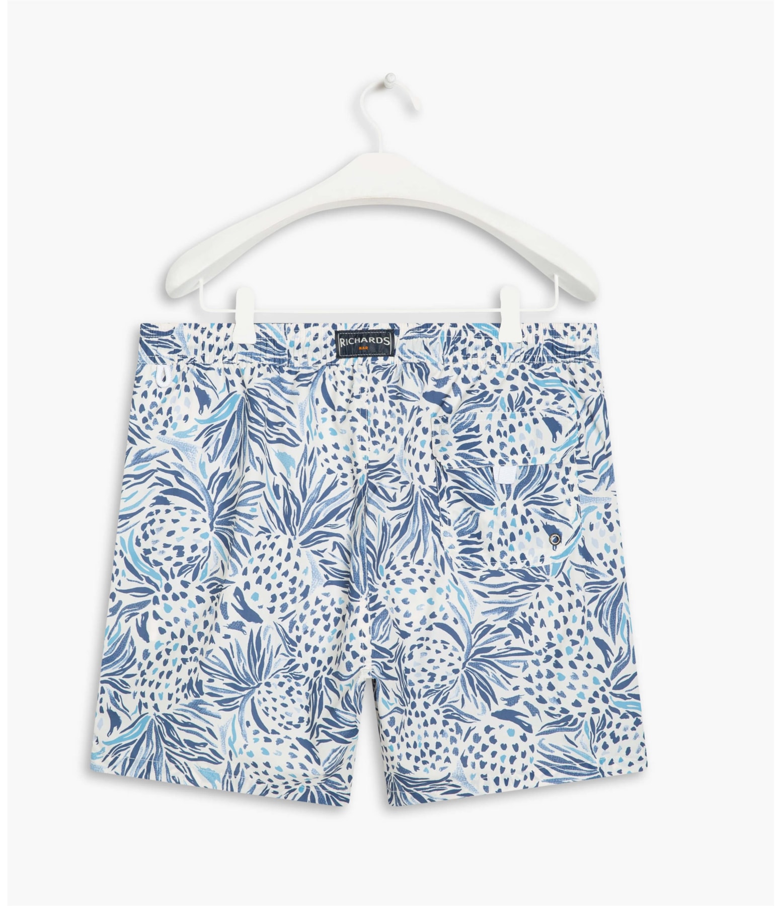 Beach Short Abacaxi  Regular Azul Bic