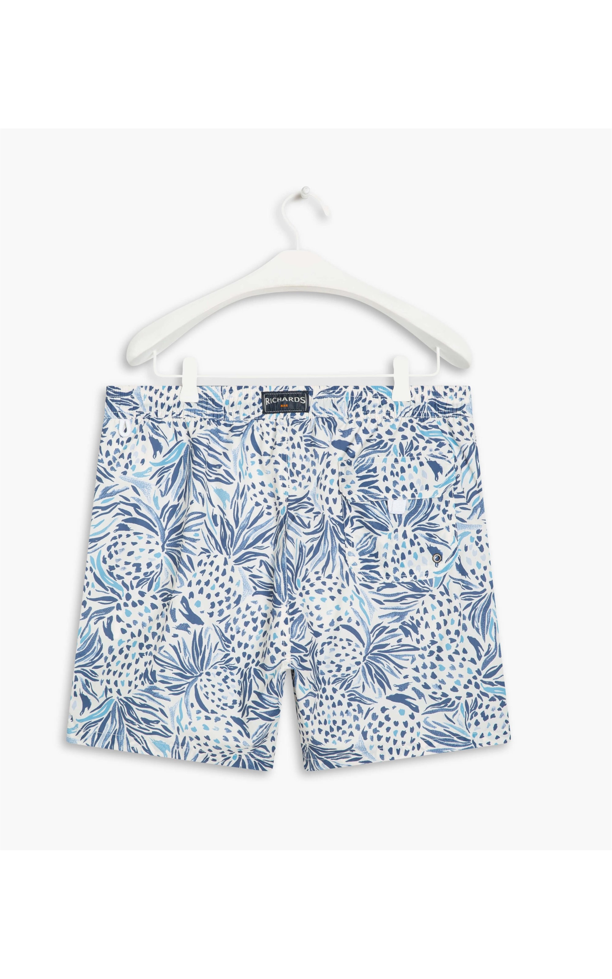 Beach Short Abacaxi  Regular Azul Bic
