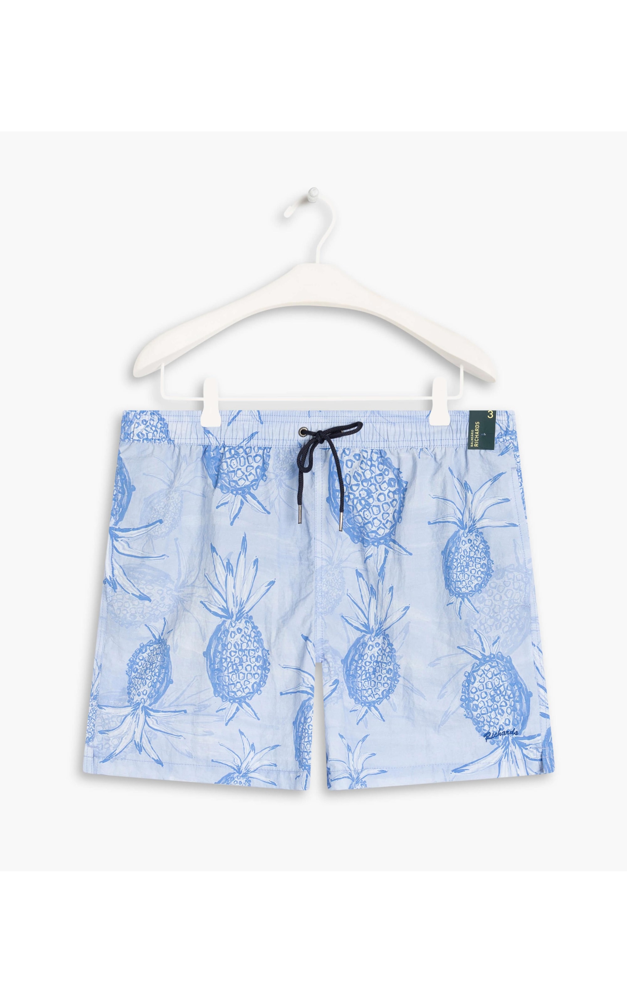 Beach Short Abacaxis Regular Azul Pervante