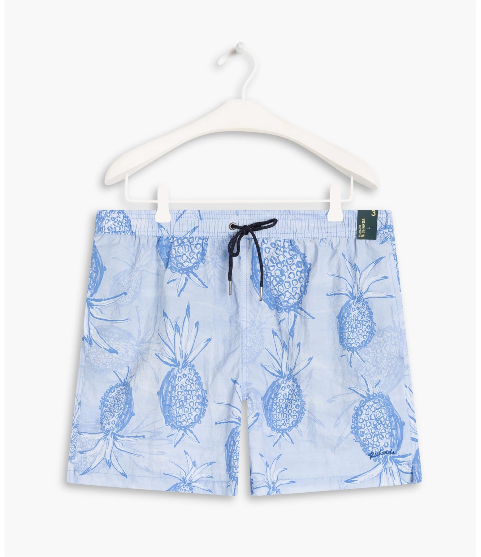 Beach Short Abacaxis Regular Azul Pervante