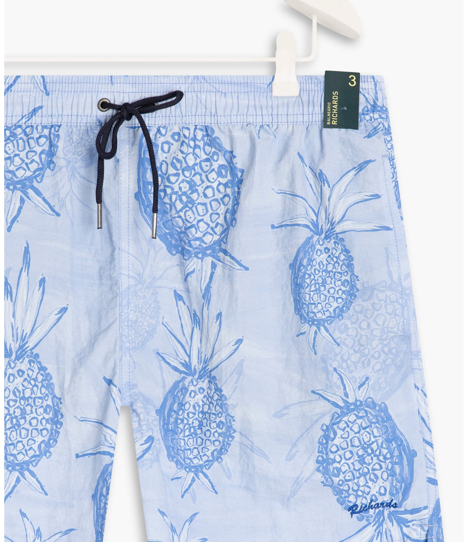Beach Short Abacaxis Regular Azul Pervante