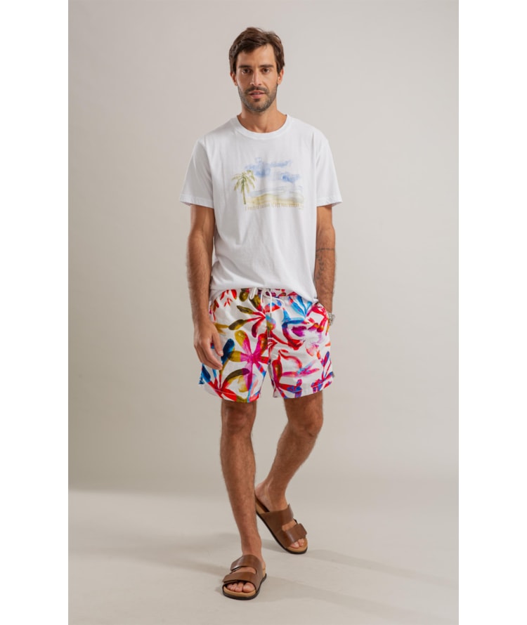 Beach Short Agar Biarritz Fucsia