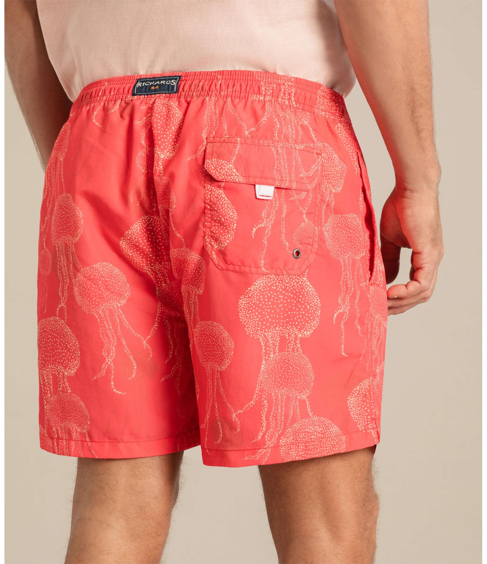 Beach Short Agua Viva Regular Vermelho