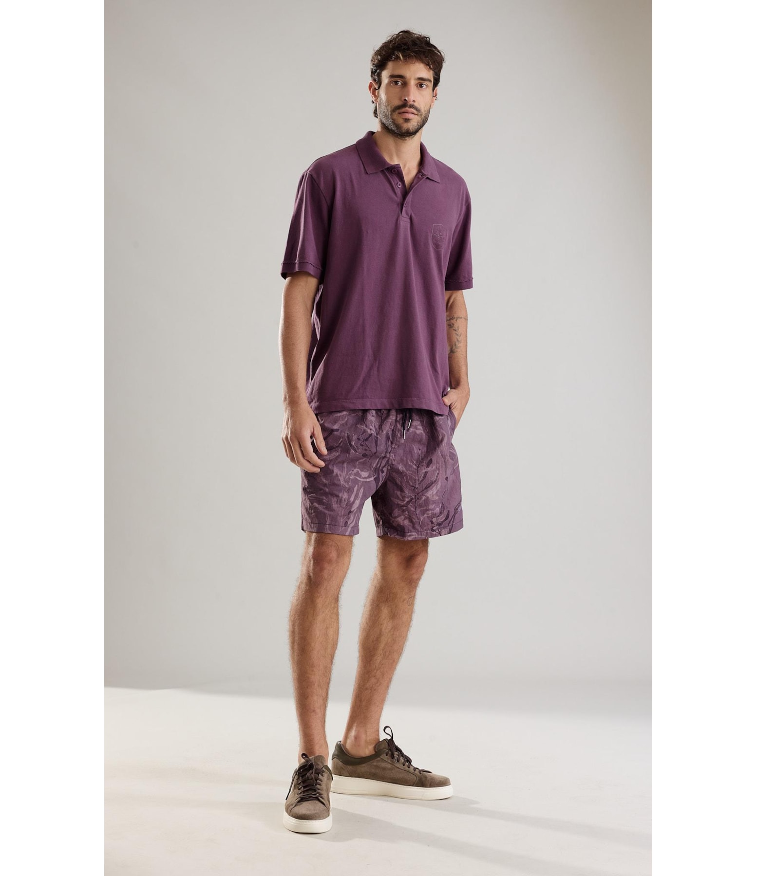 Beach Short Algas Fall Regular Bordeaux