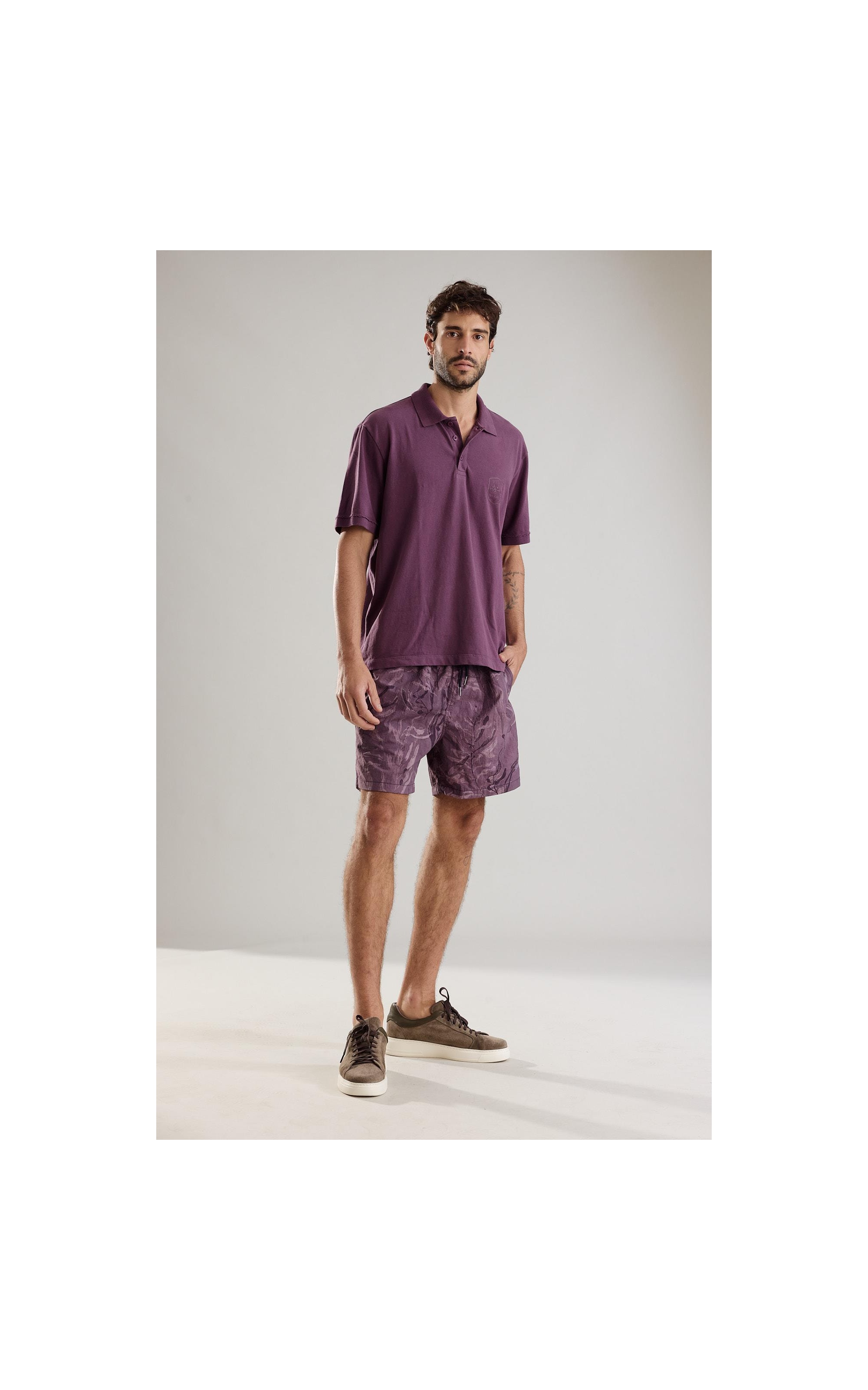 Beach Short Algas Fall Regular Bordeaux