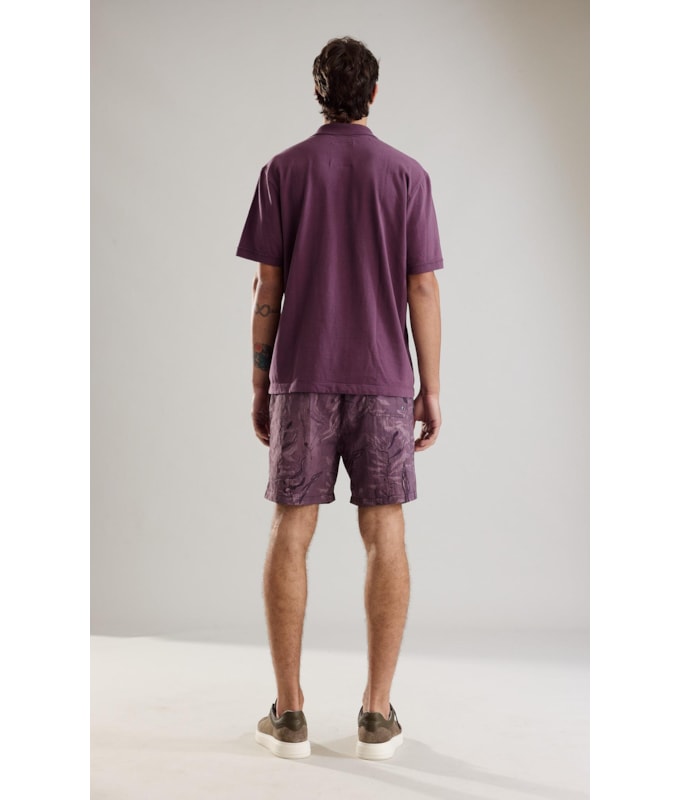 Beach Short Algas Fall Regular Bordeaux