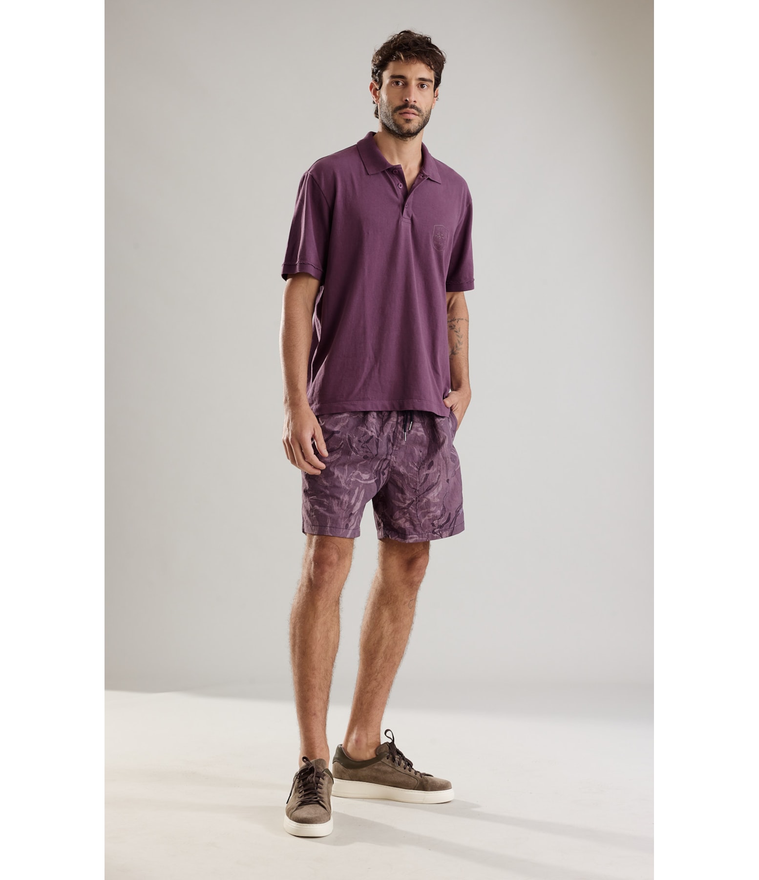 Beach Short Algas Fall Regular Bordeaux