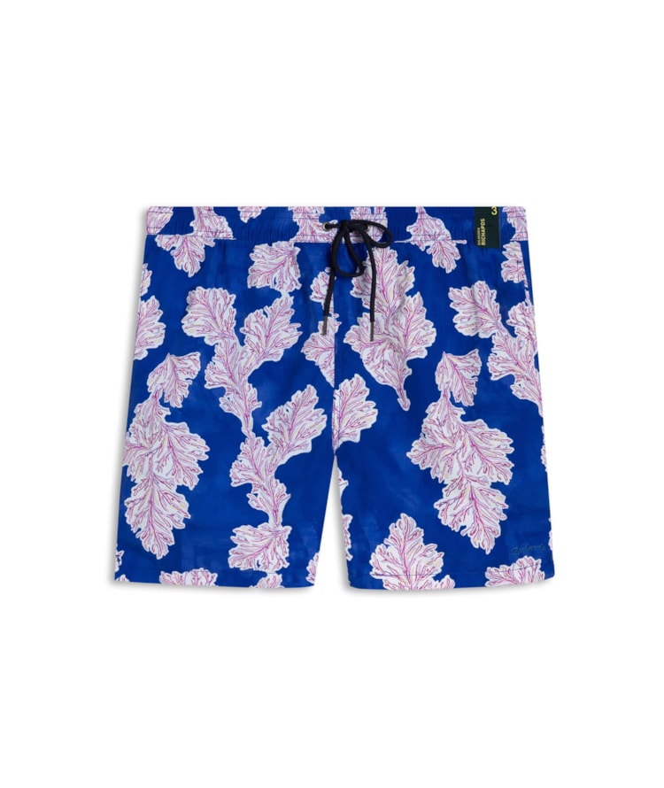 Beach Short Algas Regular Azul Bic