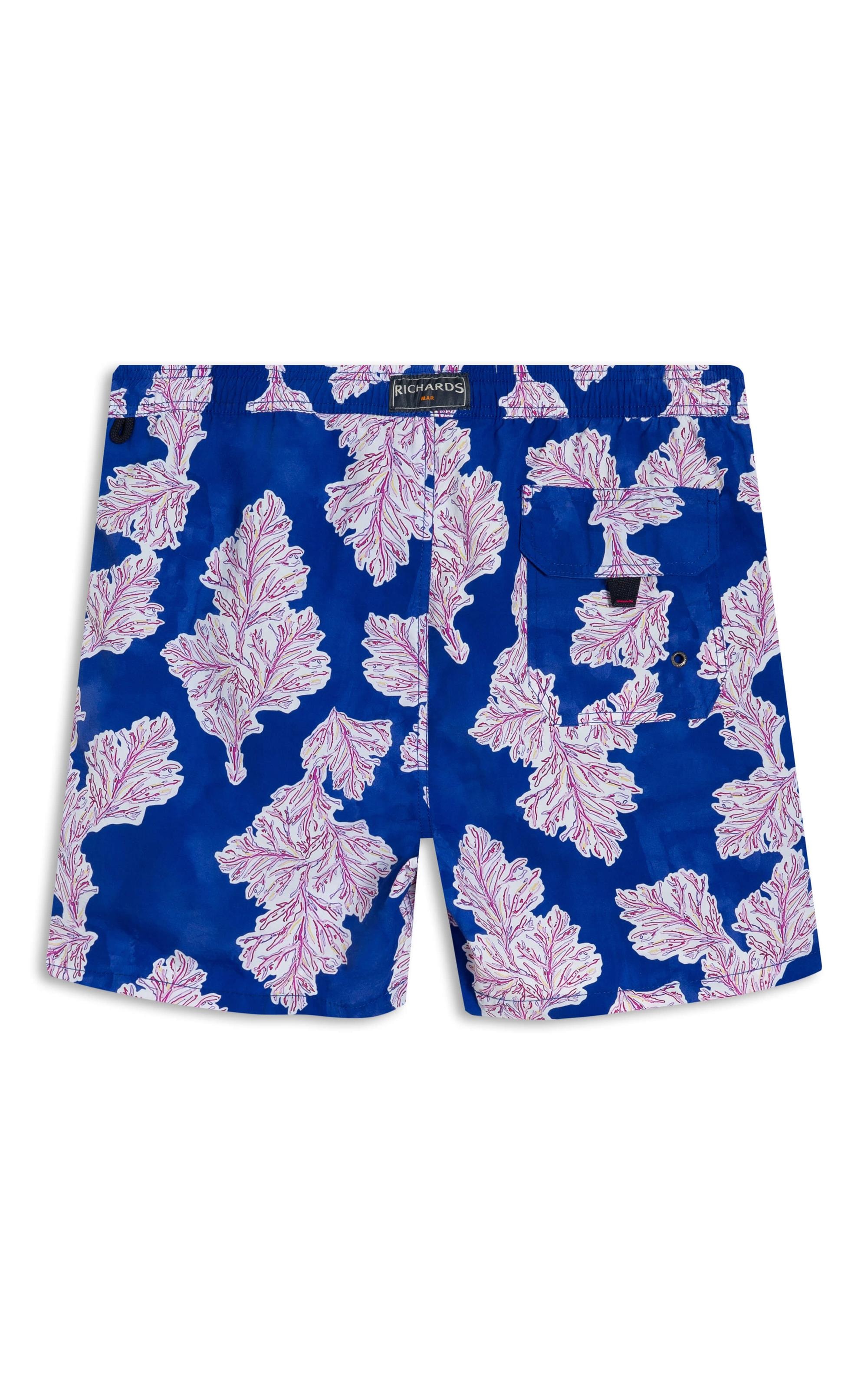 Beach Short Algas Regular Azul Bic