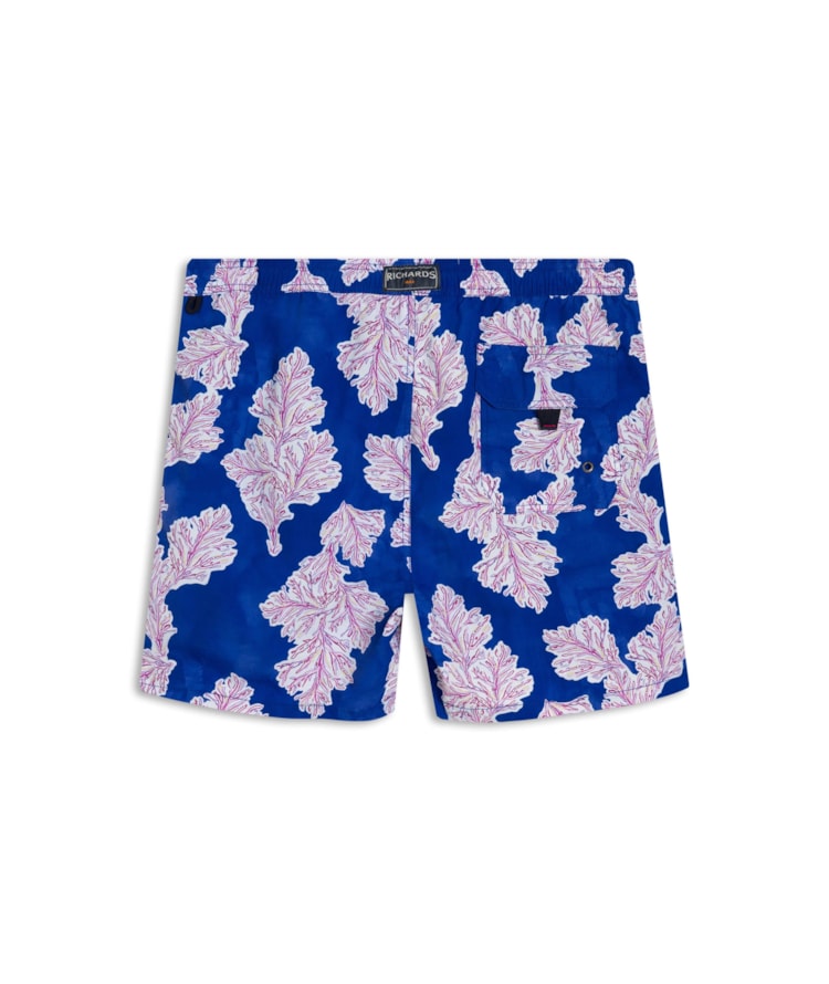 Beach Short Algas Regular Azul Bic
