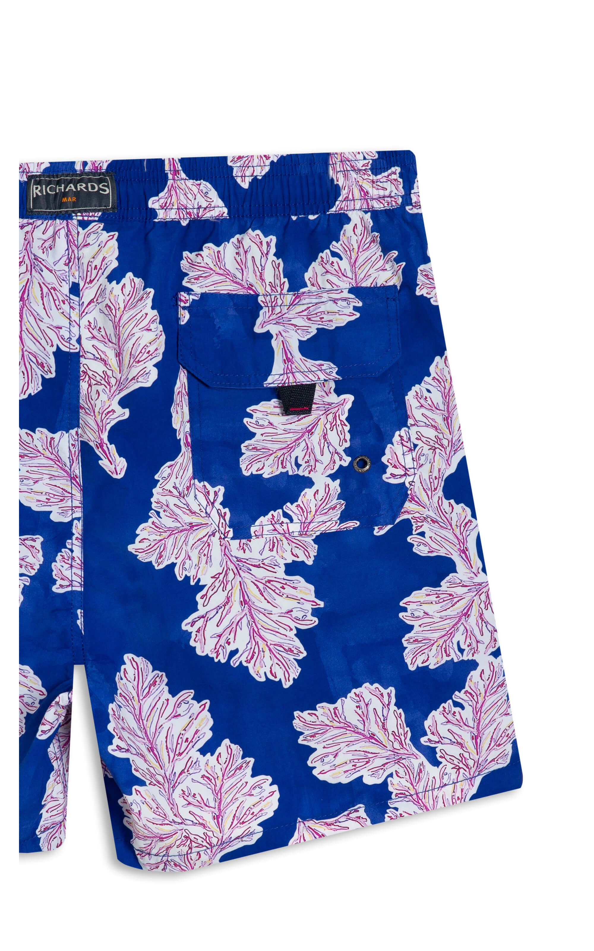 Beach Short Algas Regular Azul Bic