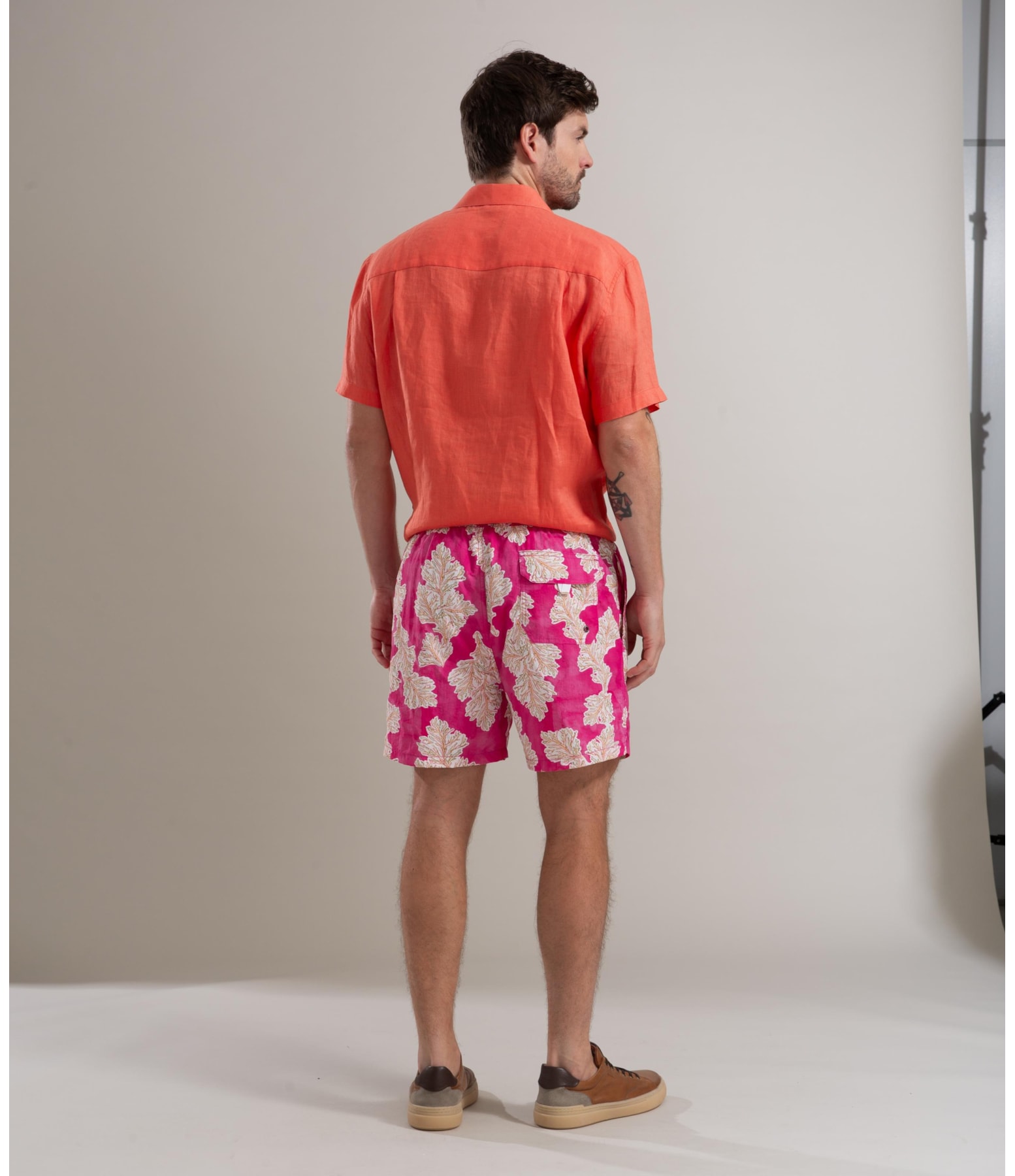 Beach Short Algas Regular  Pink