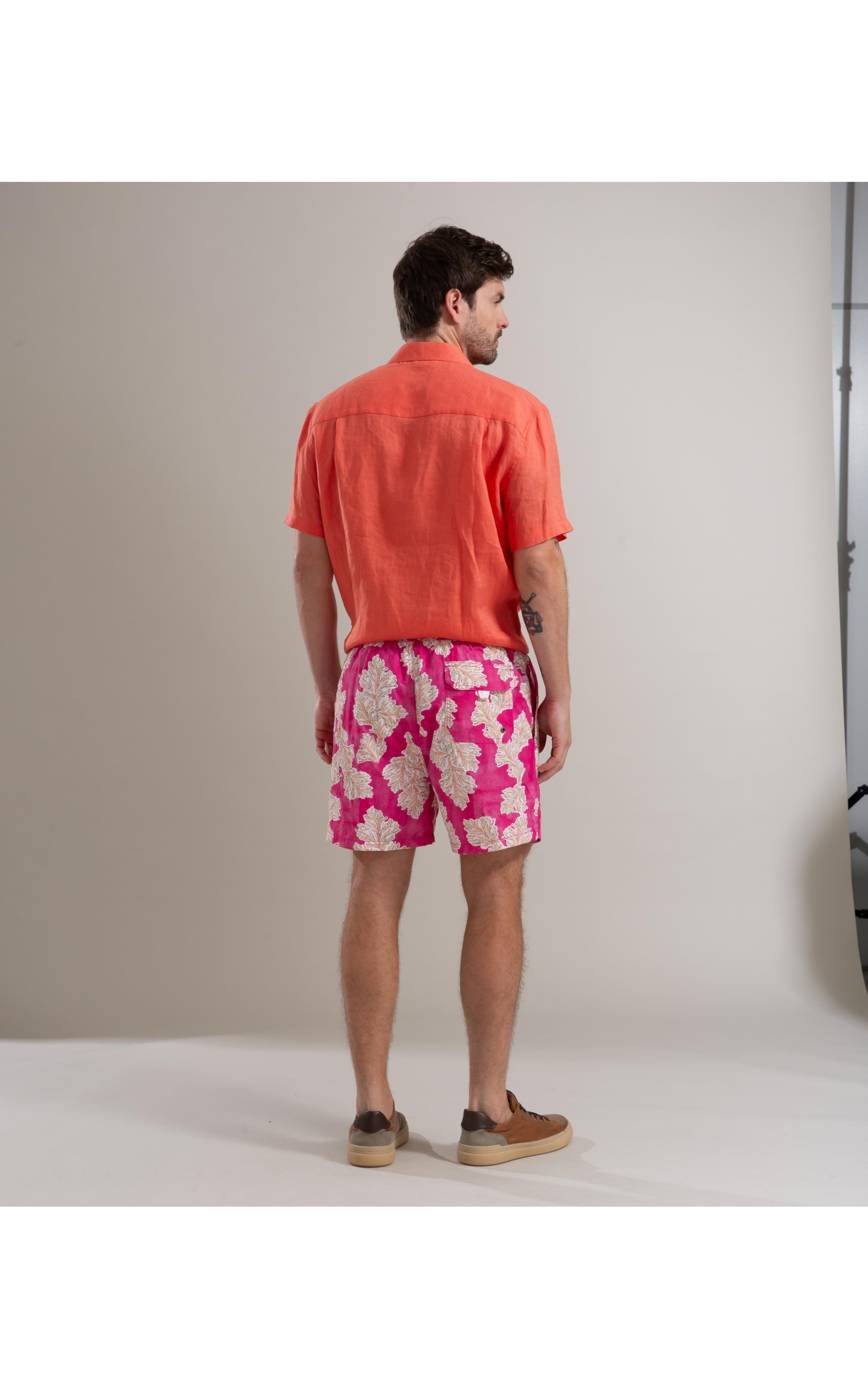 Beach Short Algas Regular  Pink