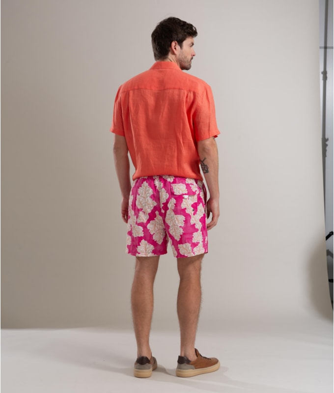 Beach Short Algas Regular  Pink