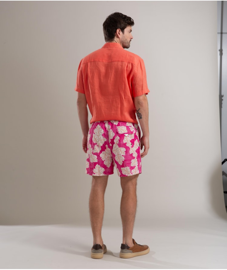 Beach Short Algas Regular  Pink