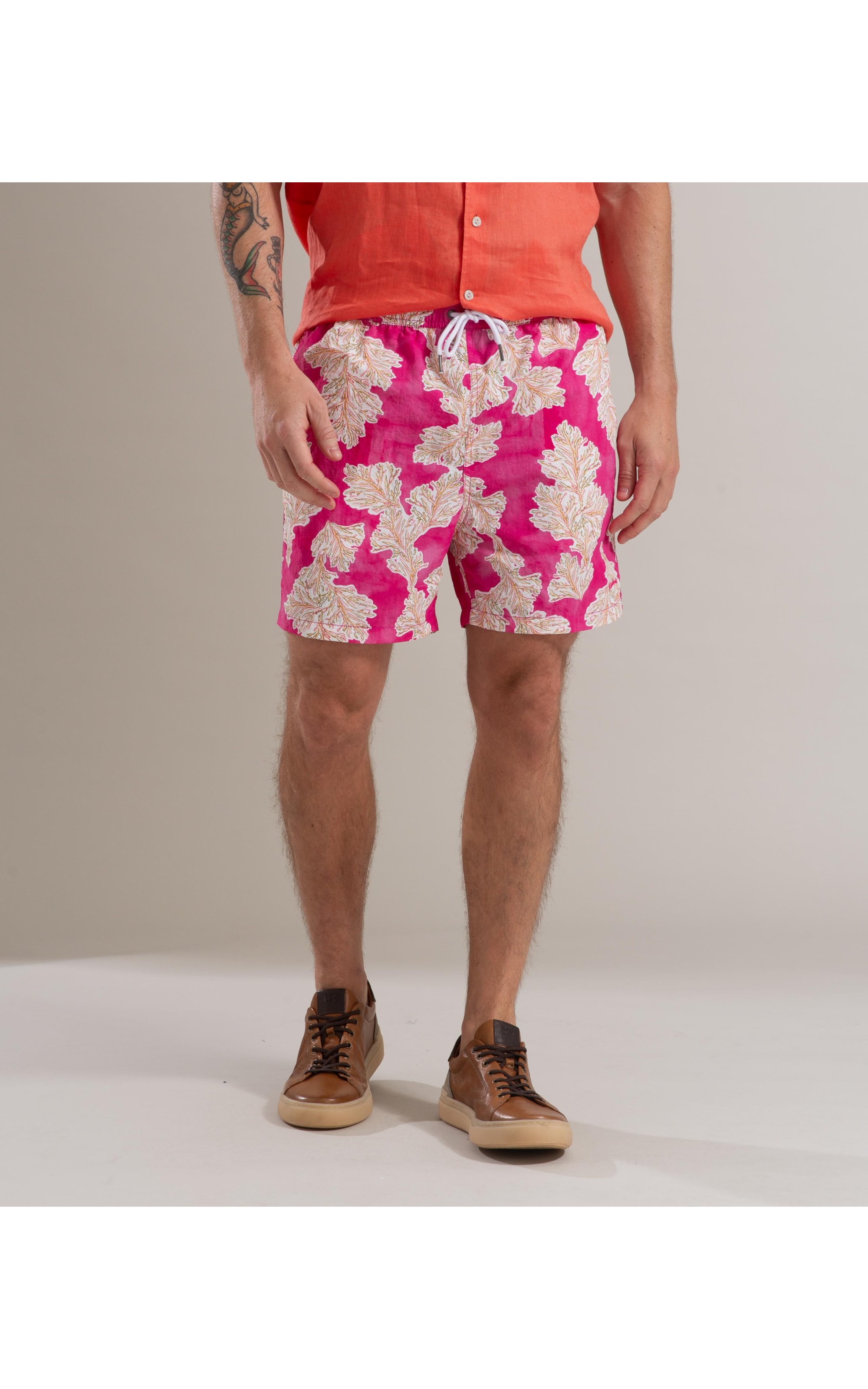 Beach Short Algas Regular  Pink