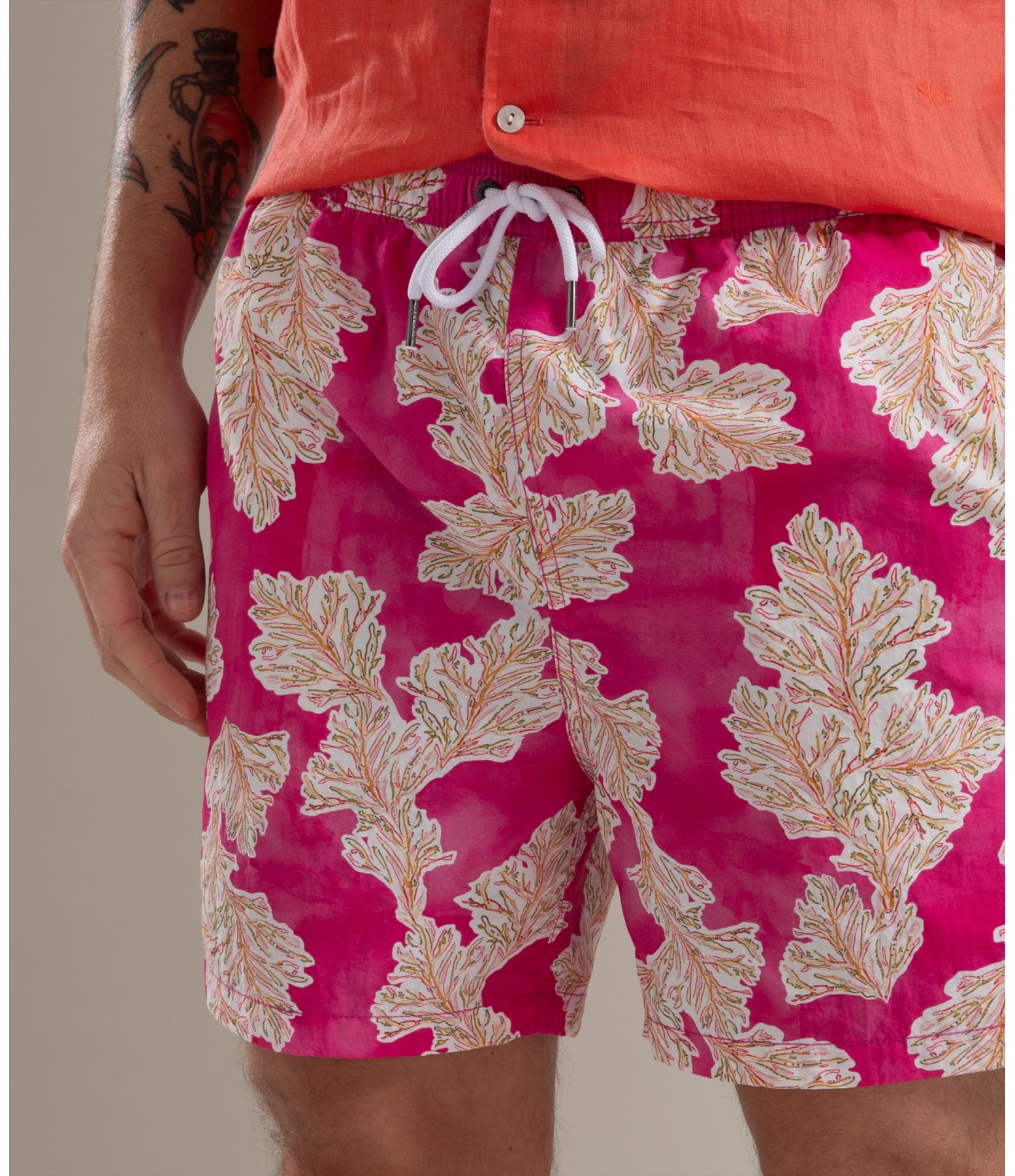 Beach Short Algas Regular  Pink