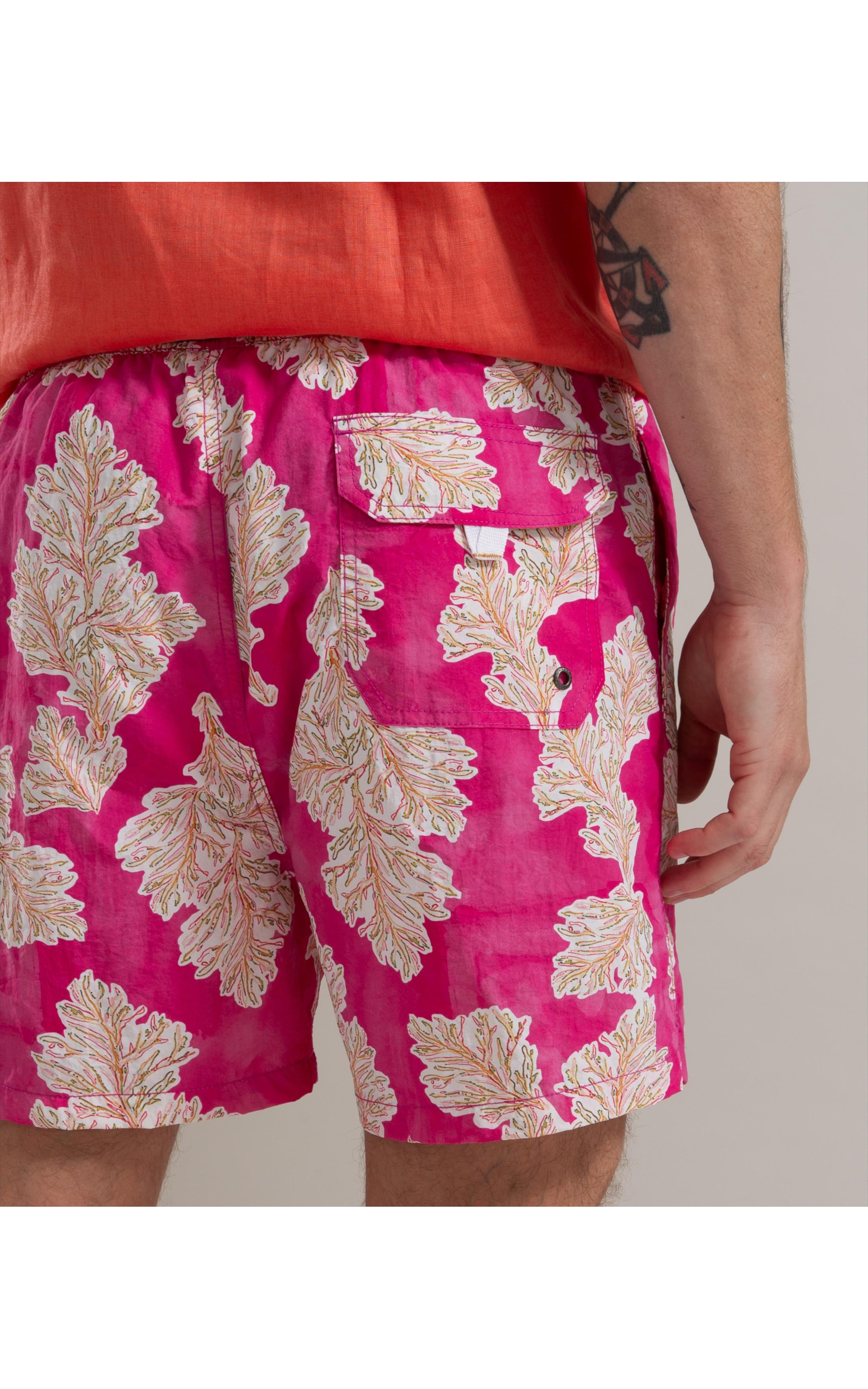 Beach Short Algas Regular  Pink