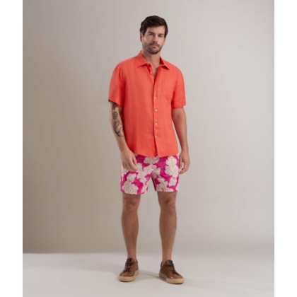 Beach Short Algas Regular Pink