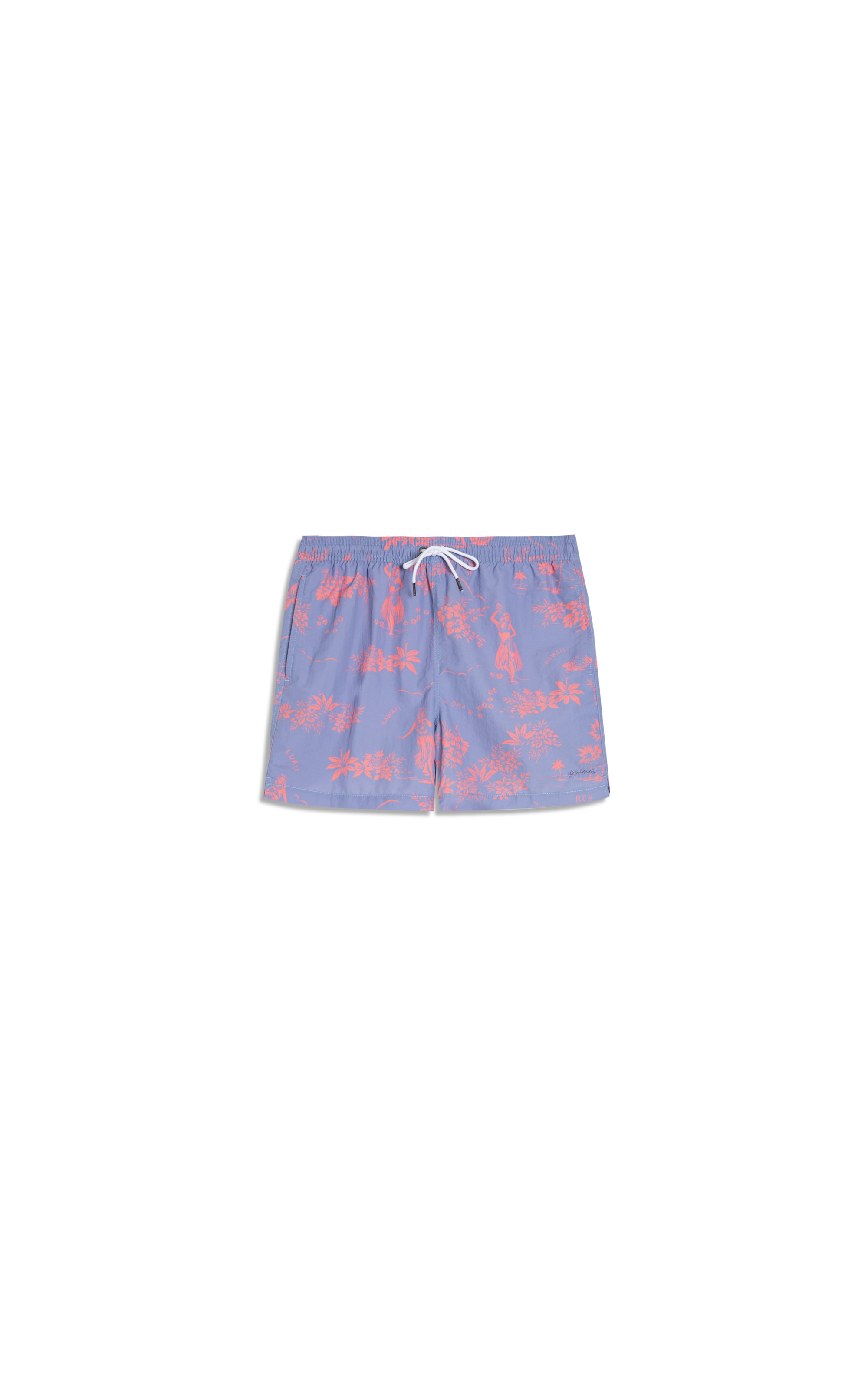 Beach Short Aloha Regular Azul Chofer