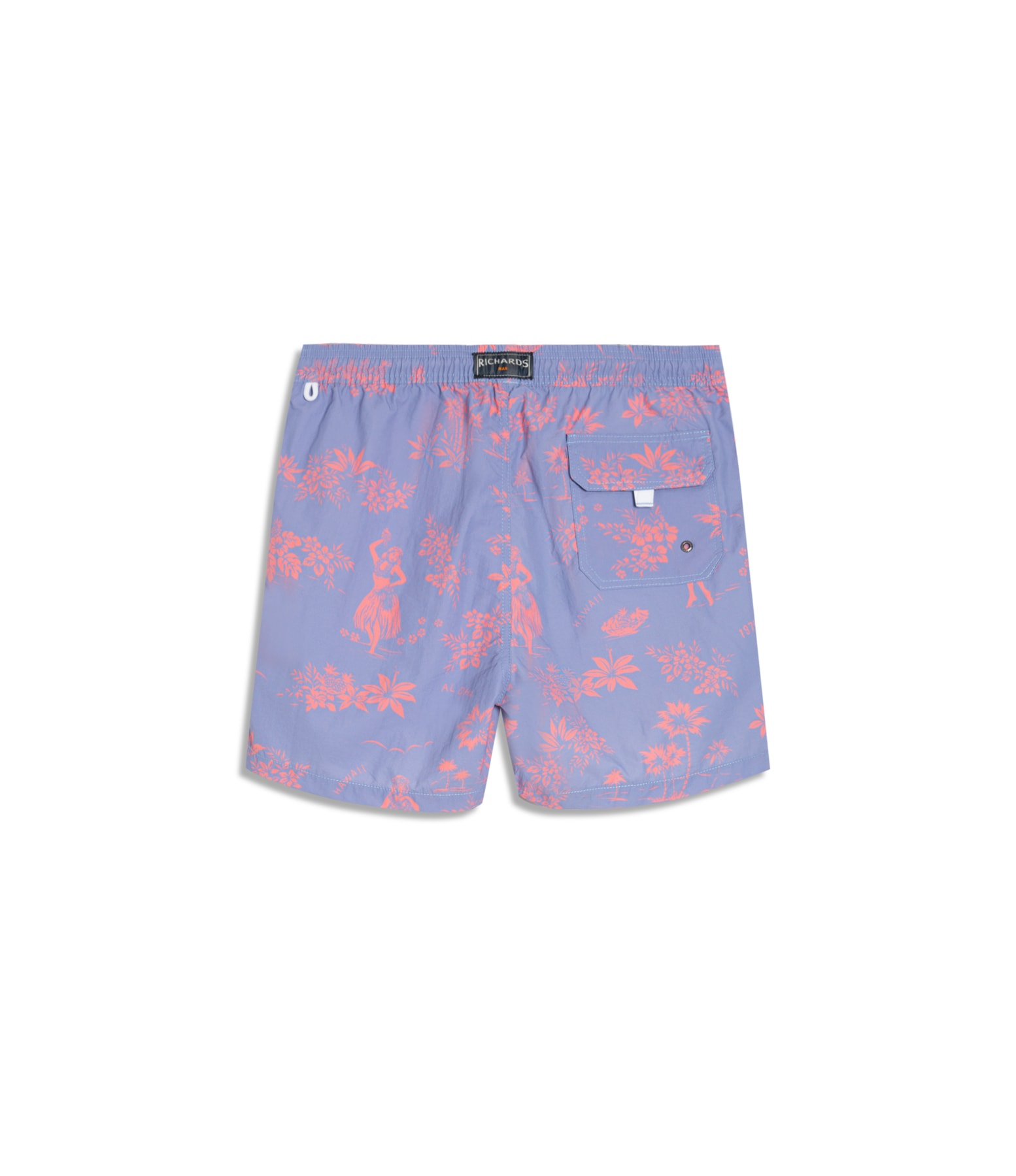 Beach Short Aloha Regular Azul Chofer