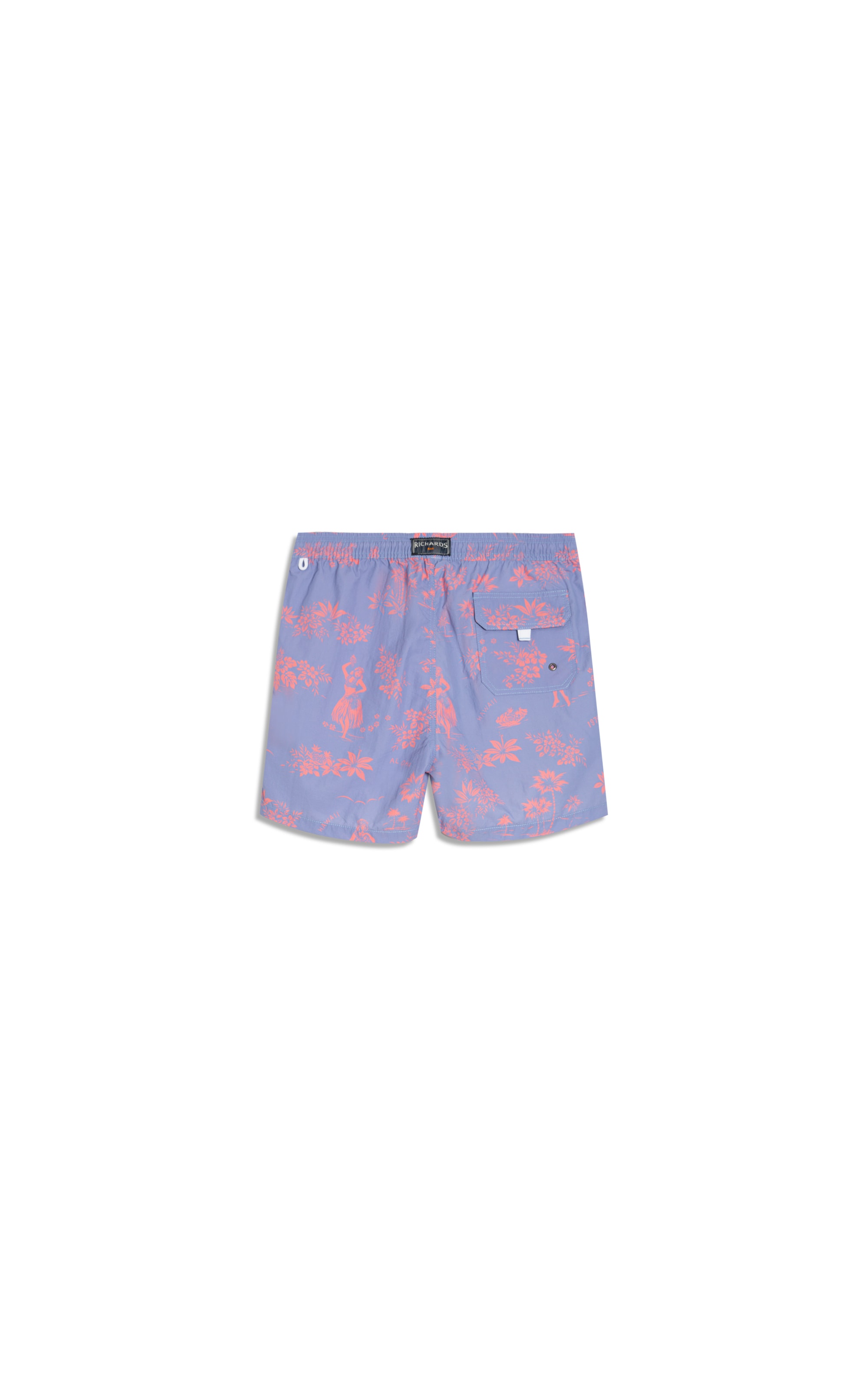 Beach Short Aloha Regular Azul Chofer