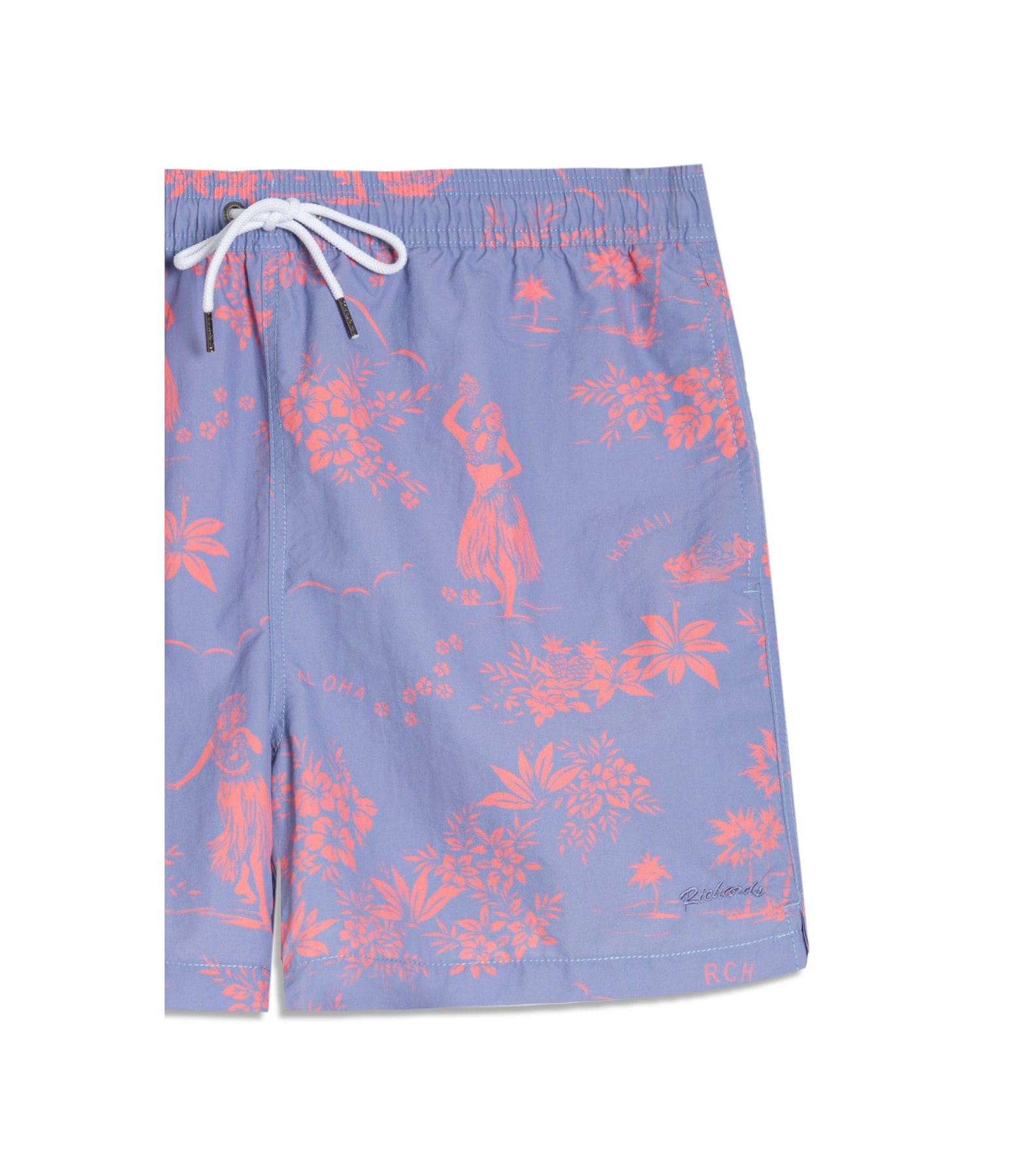 Beach Short Aloha Regular Azul Chofer