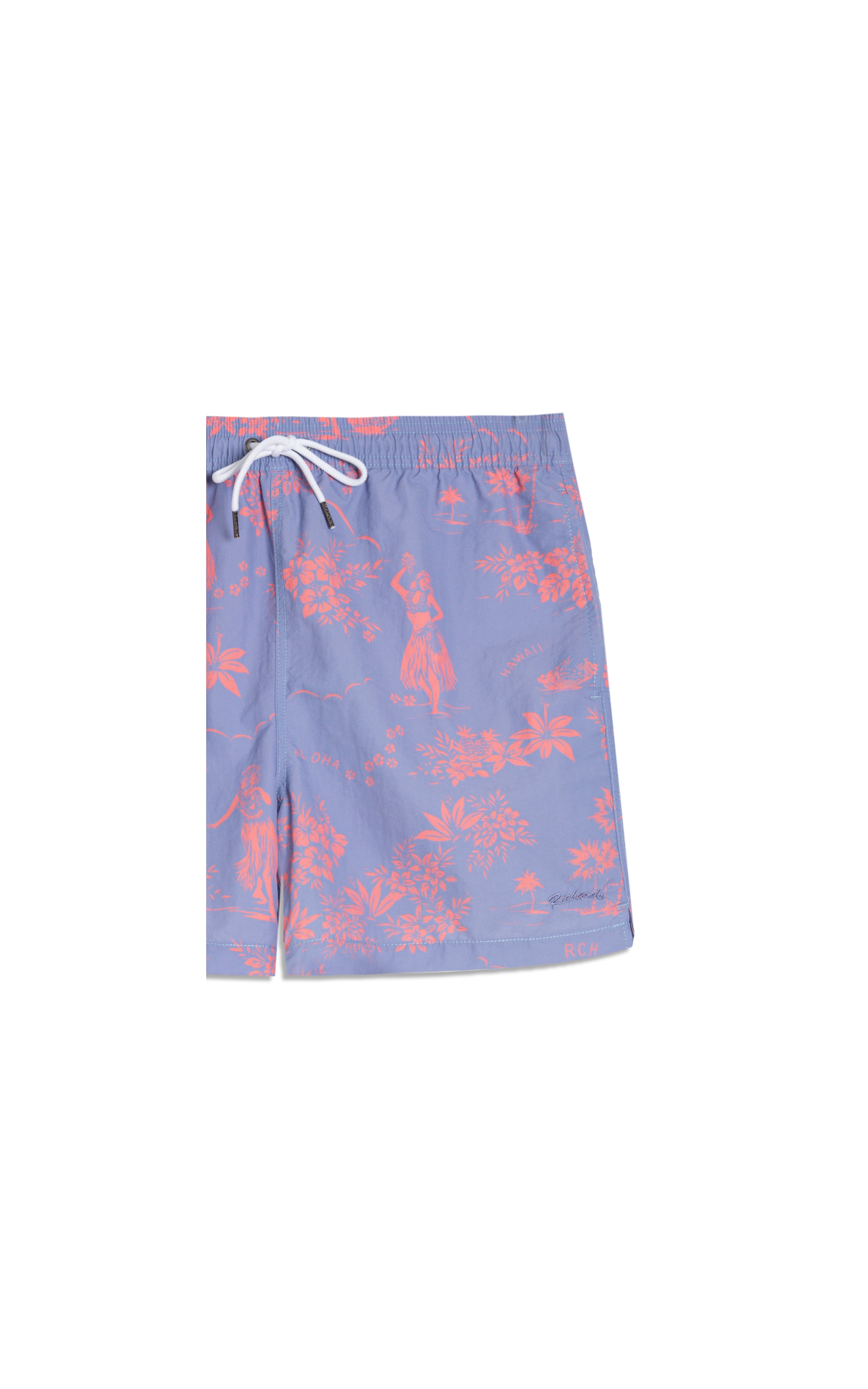 Beach Short Aloha Regular Azul Chofer