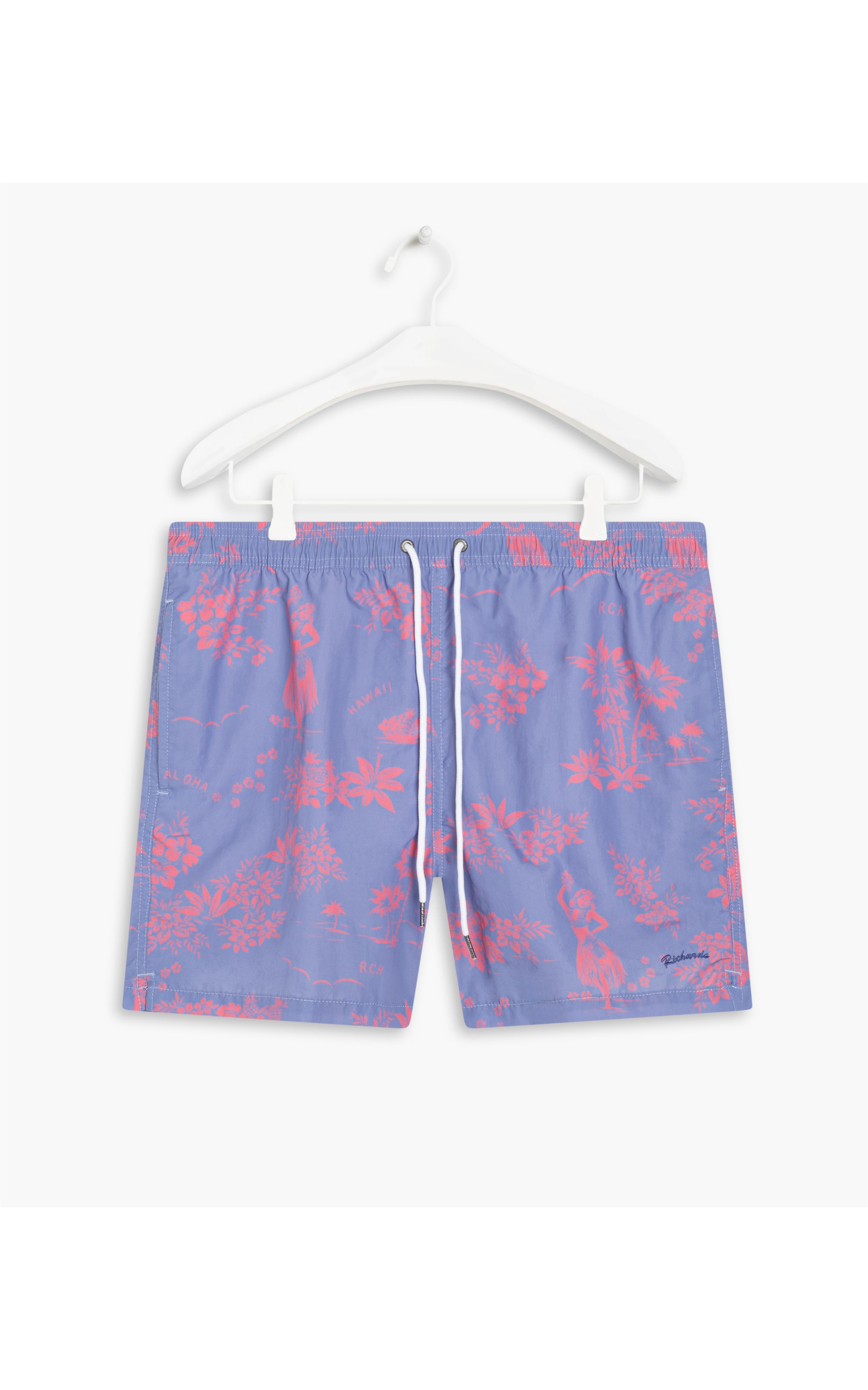  Beach Short Aloha Regular Azul Chofer
