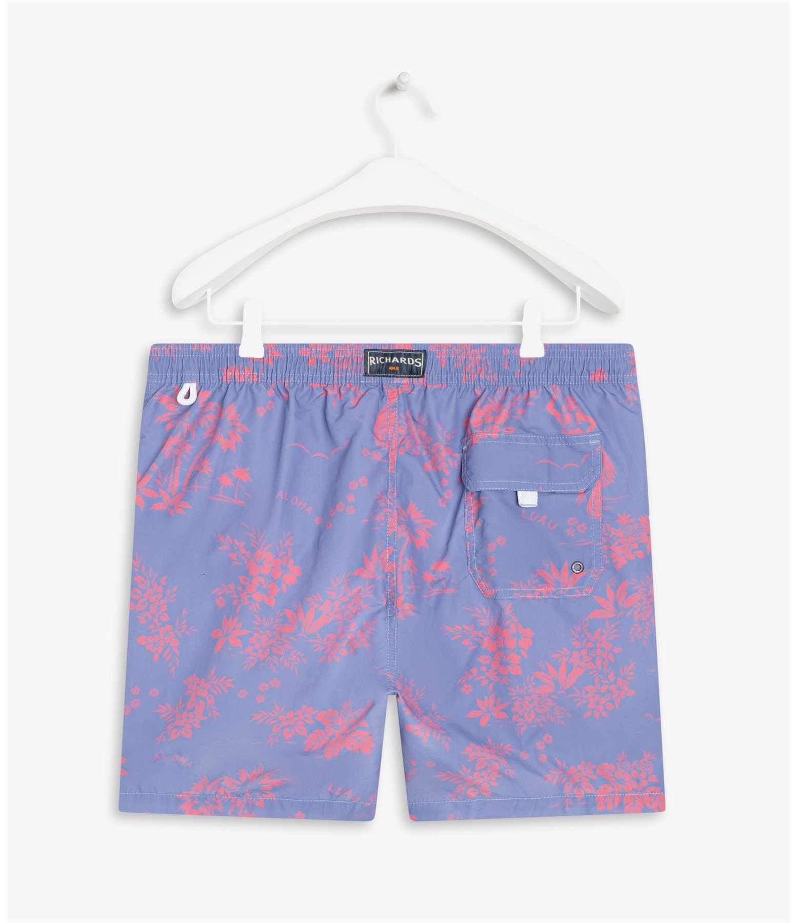  Beach Short Aloha Regular Azul Chofer