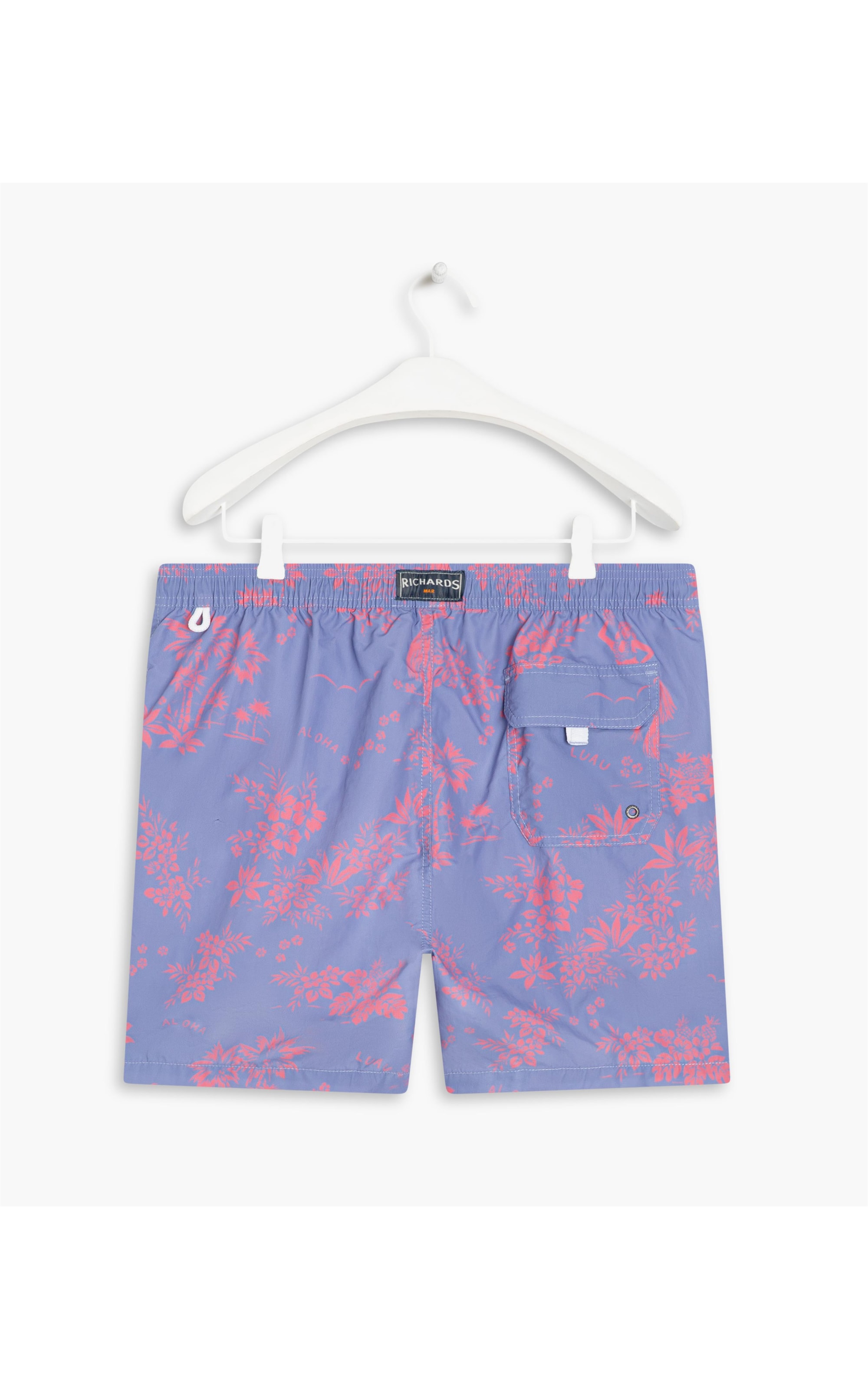  Beach Short Aloha Regular Azul Chofer
