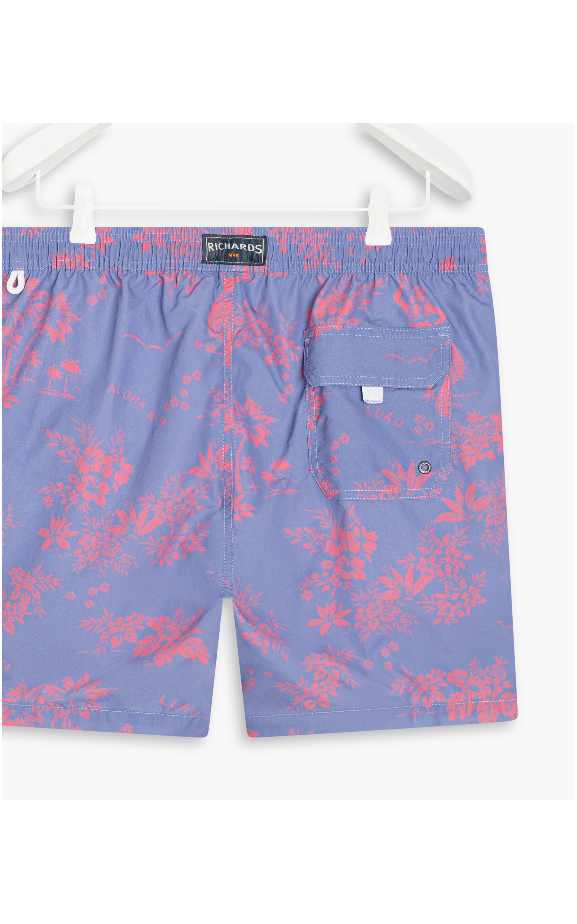  Beach Short Aloha Regular Azul Chofer