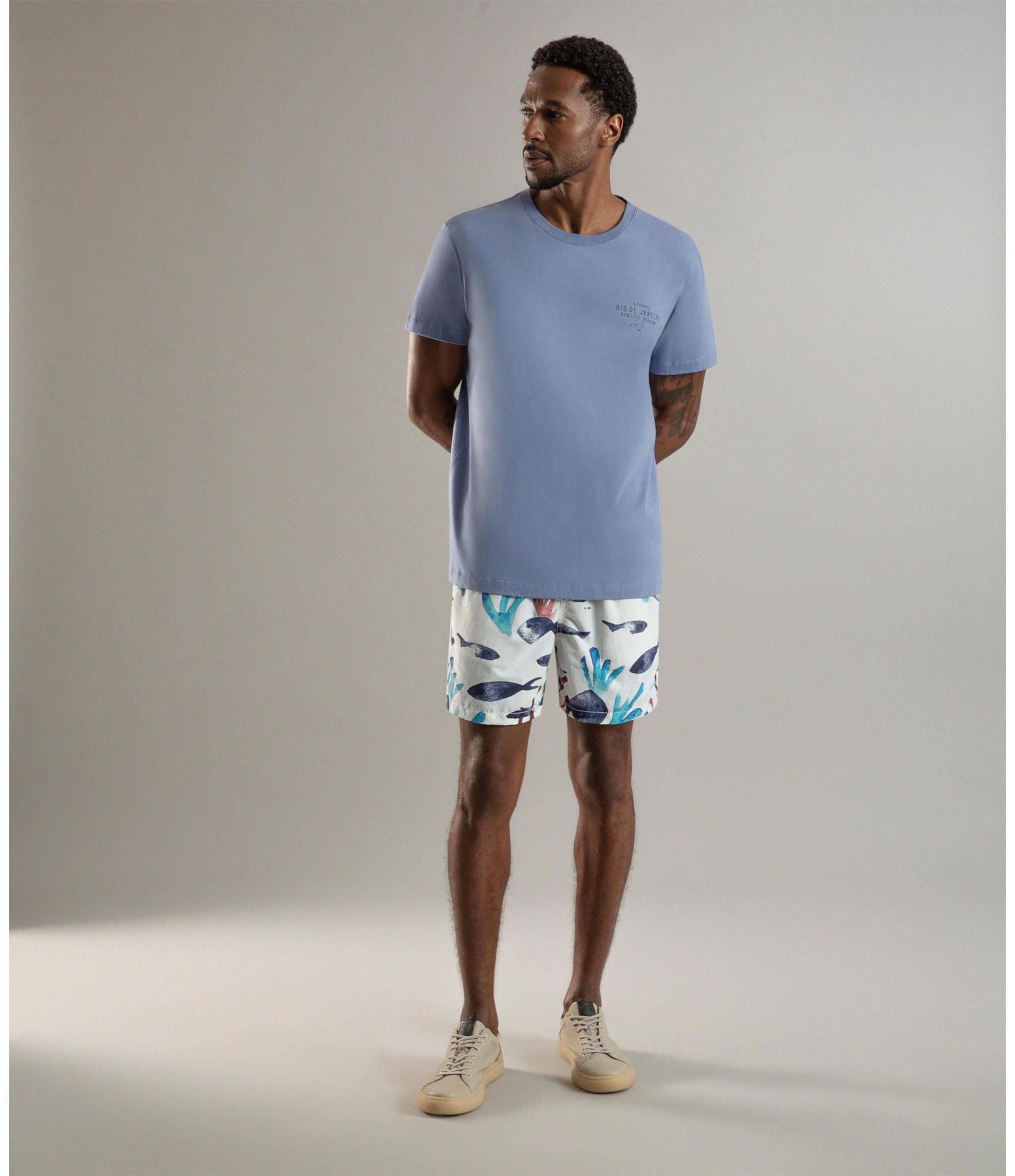 Beach Short Aquafish  Regula Branco