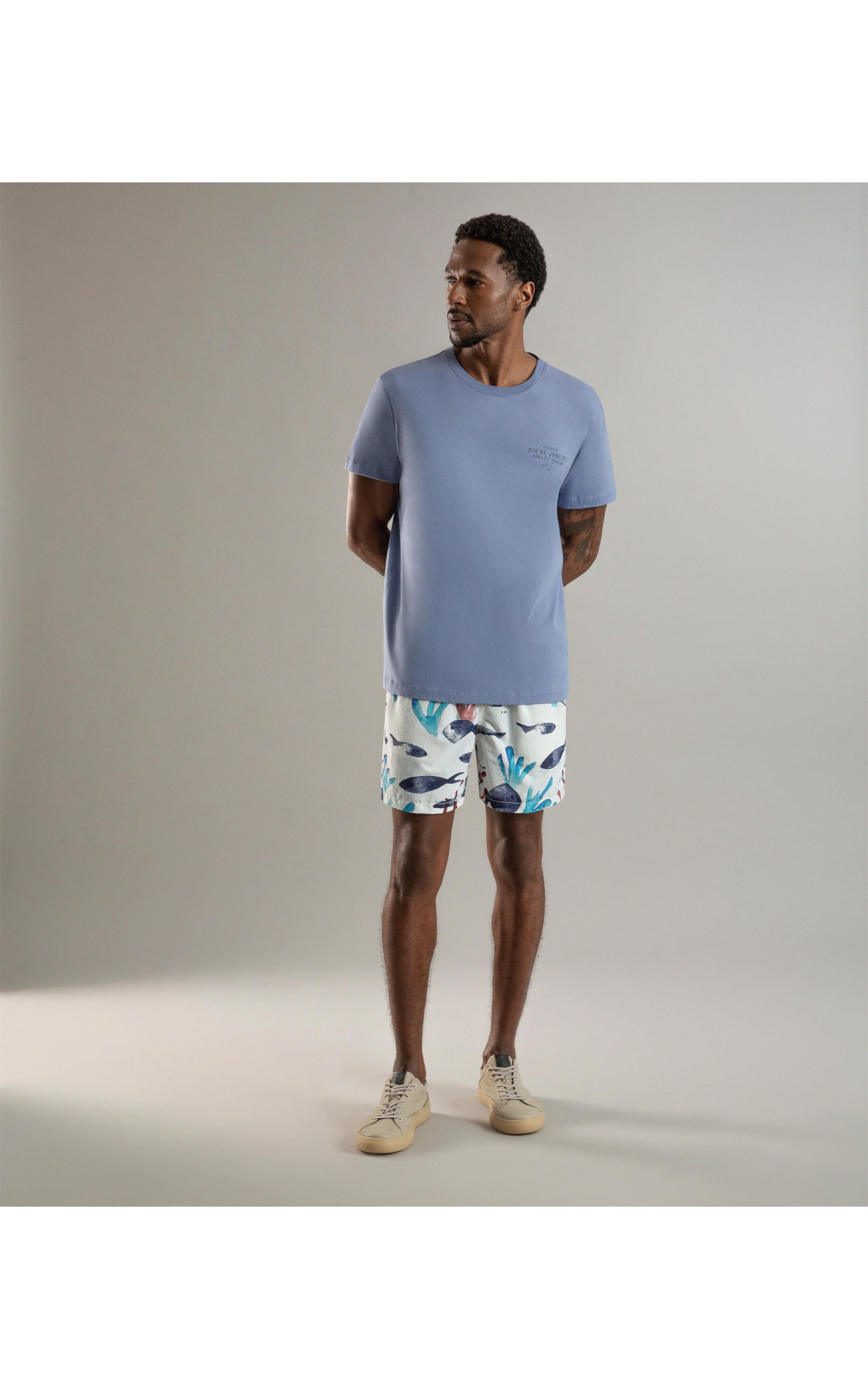 Beach Short Aquafish  Regula Branco