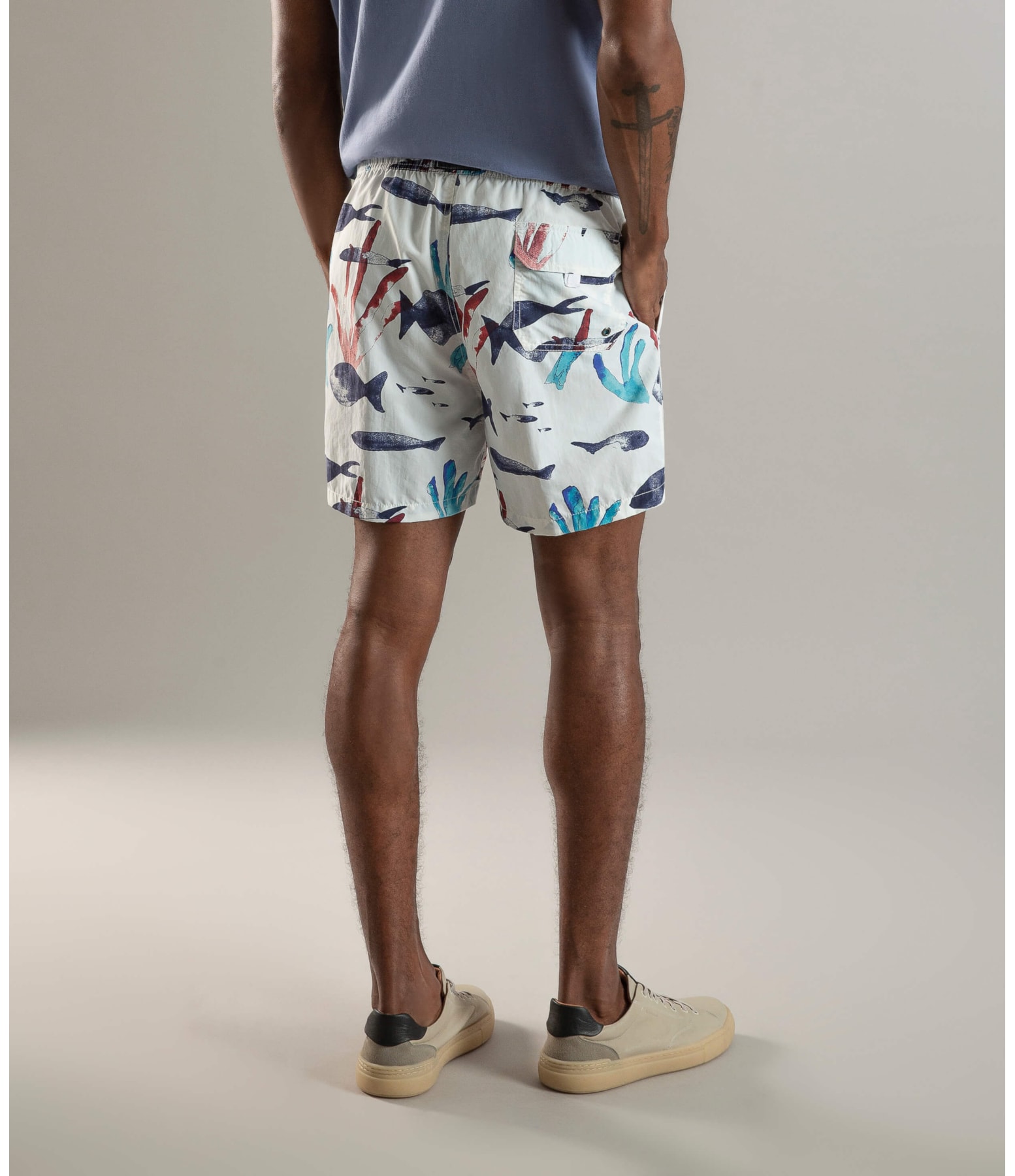 Beach Short Aquafish  Regula Branco