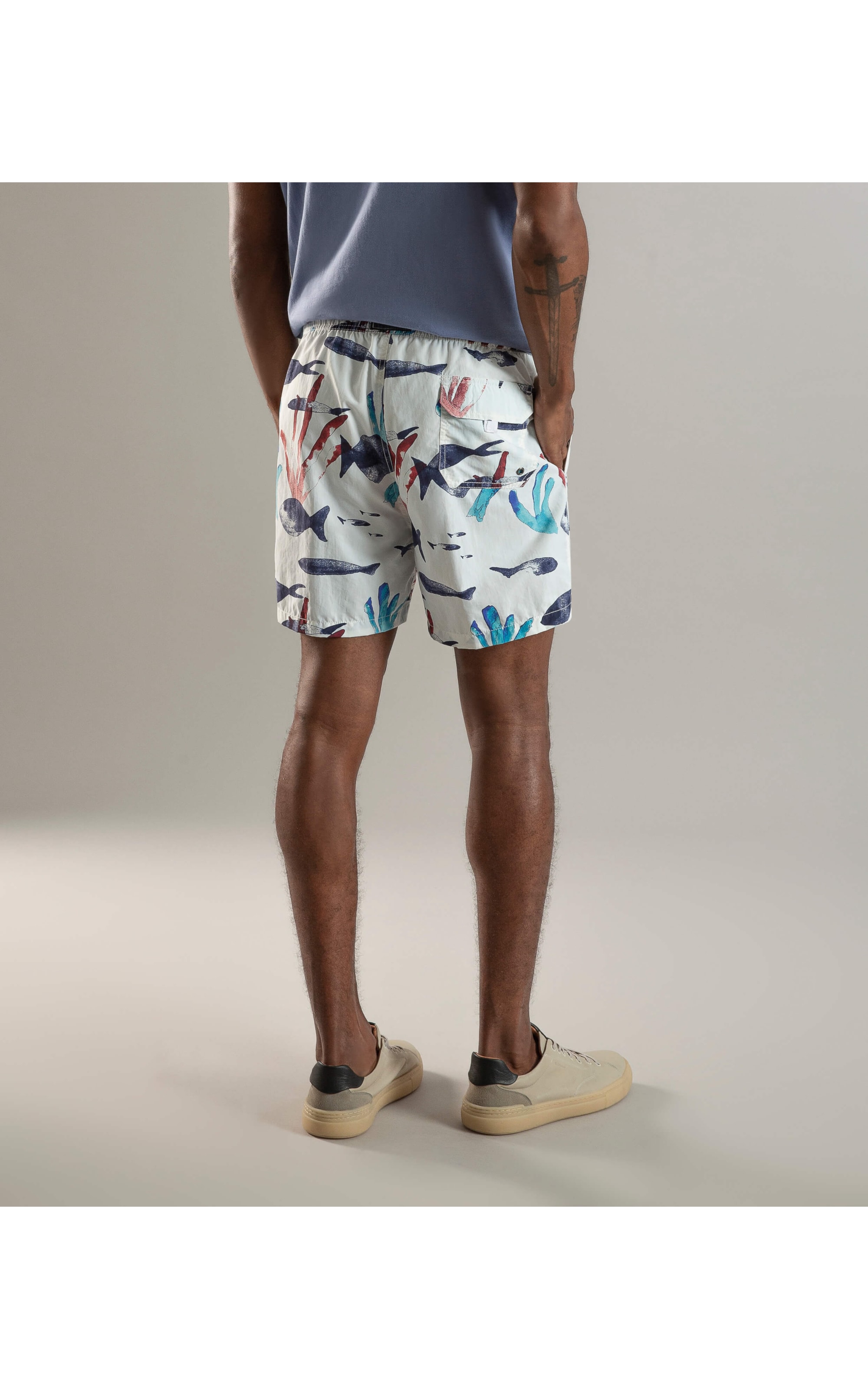 Beach Short Aquafish  Regula Branco