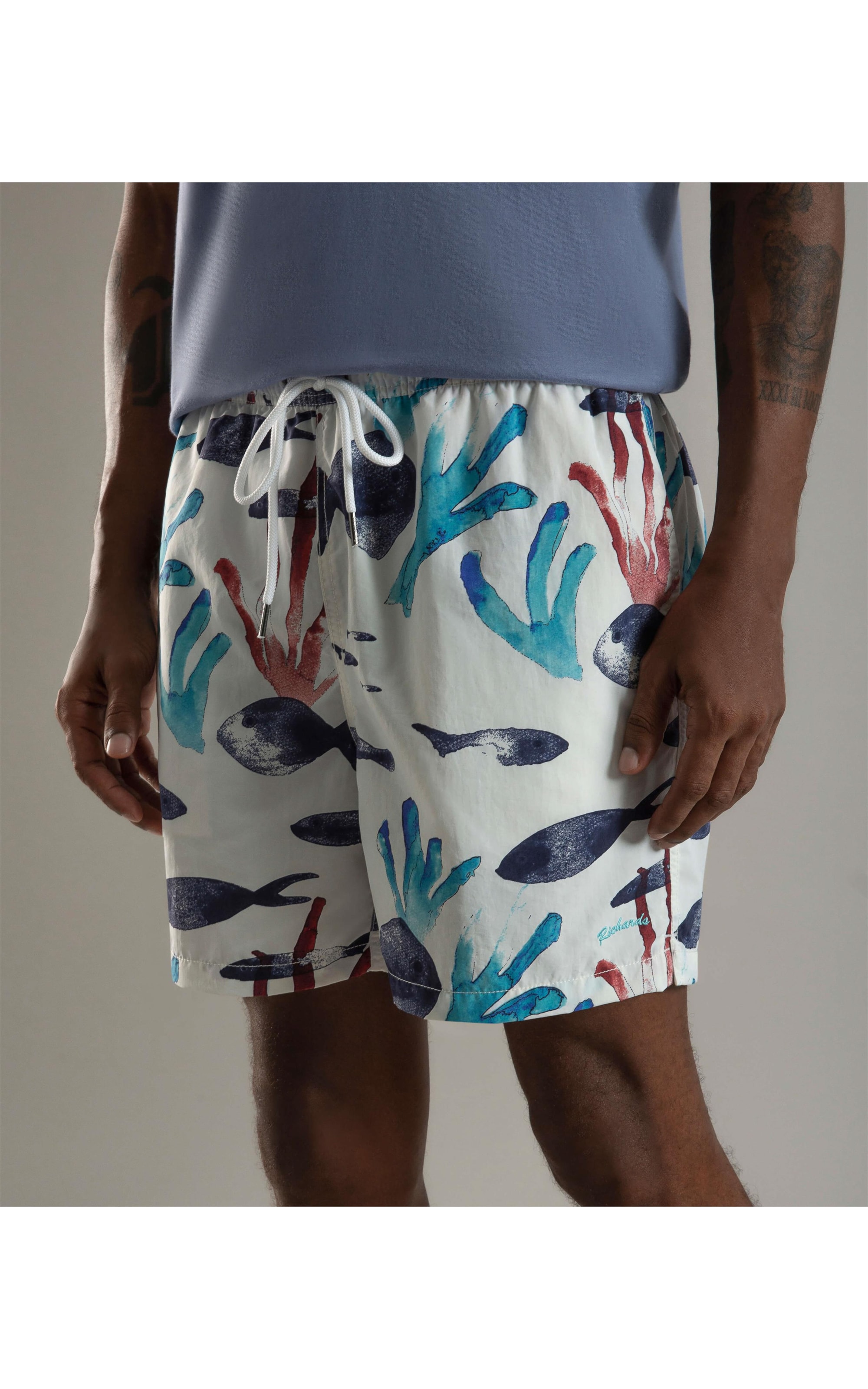 Beach Short Aquafish  Regula Branco