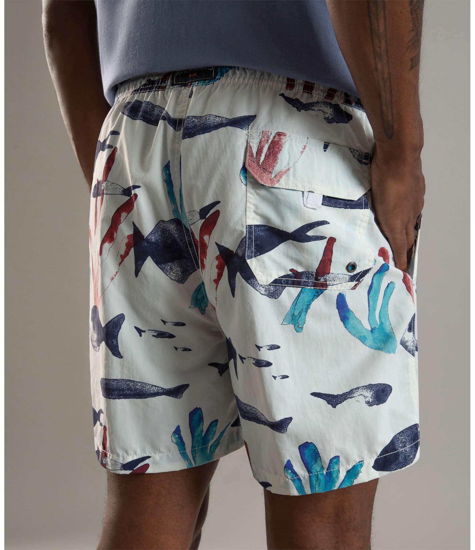 Beach Short Aquafish  Regula Branco
