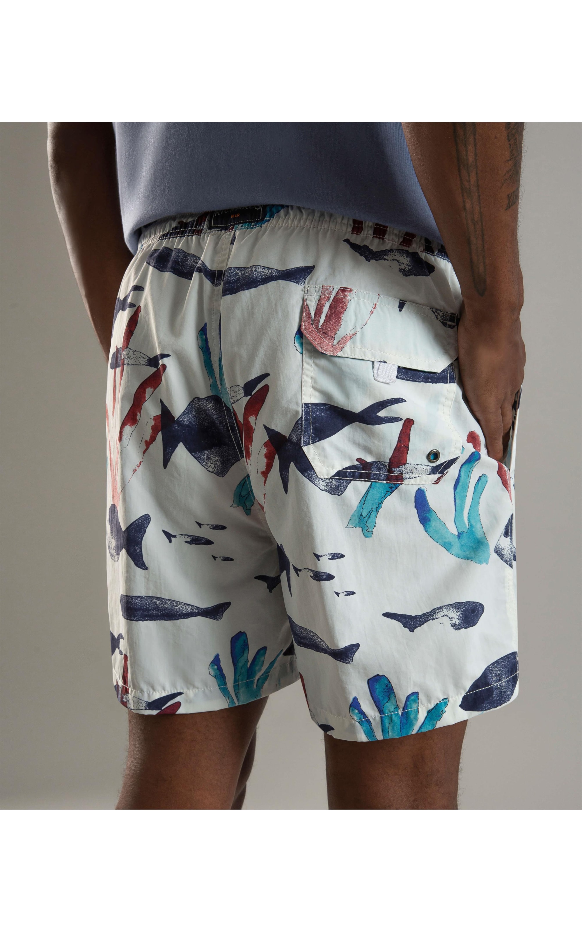 Beach Short Aquafish  Regula Branco