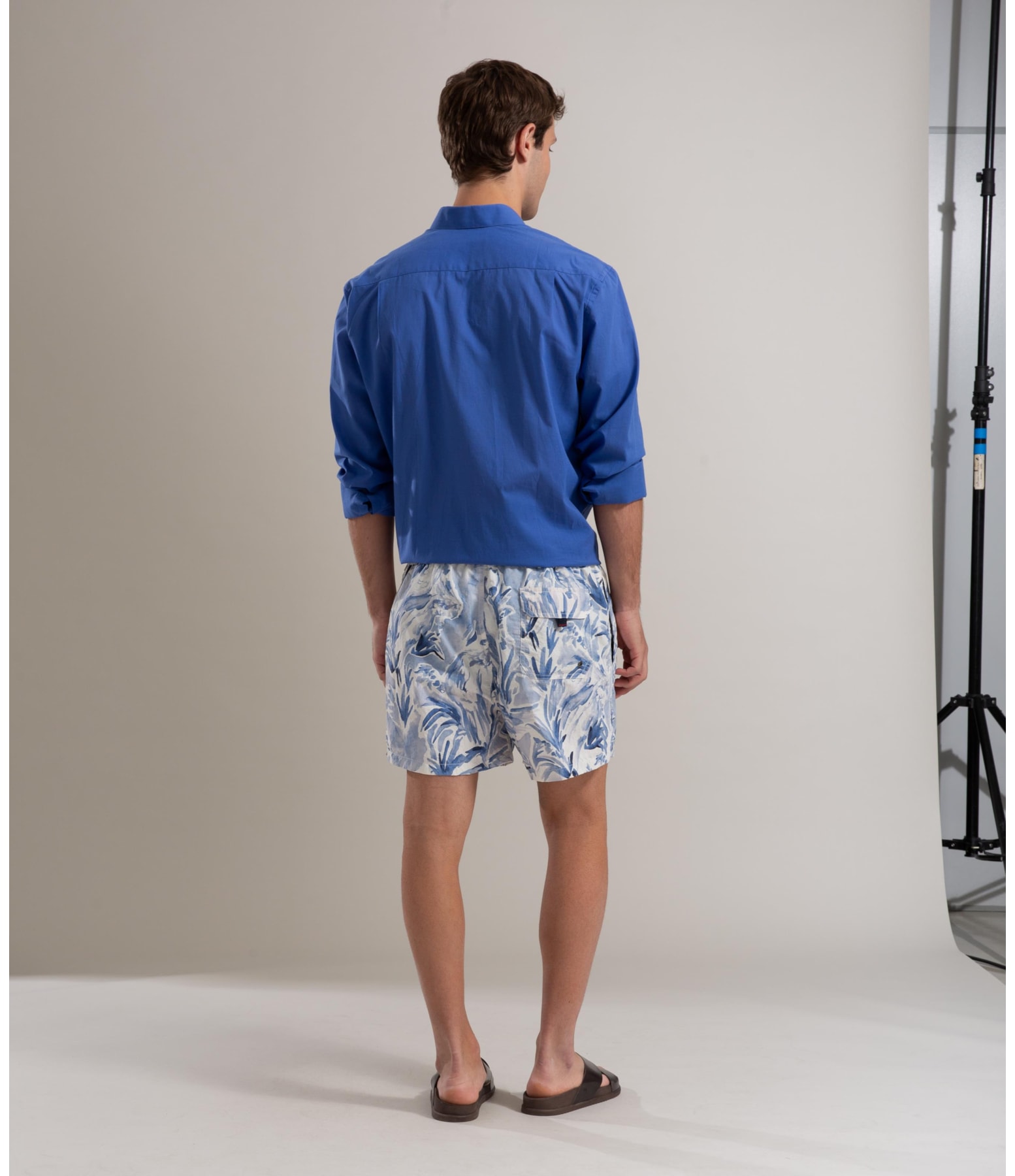 Beach Short Araras Biarritz Azul Bic