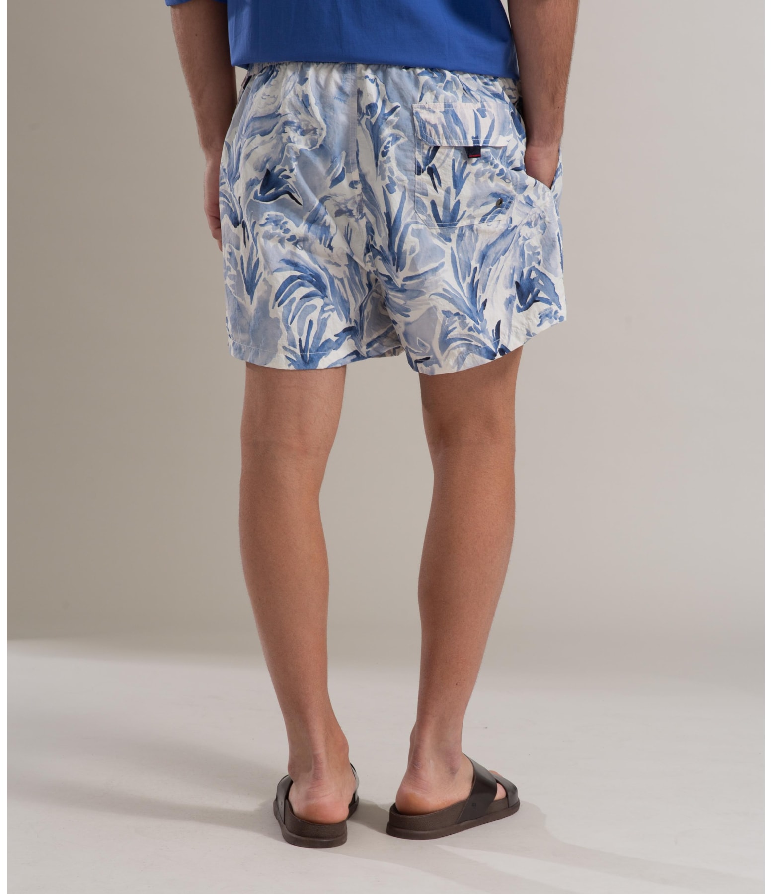 Beach Short Araras Biarritz Azul Bic