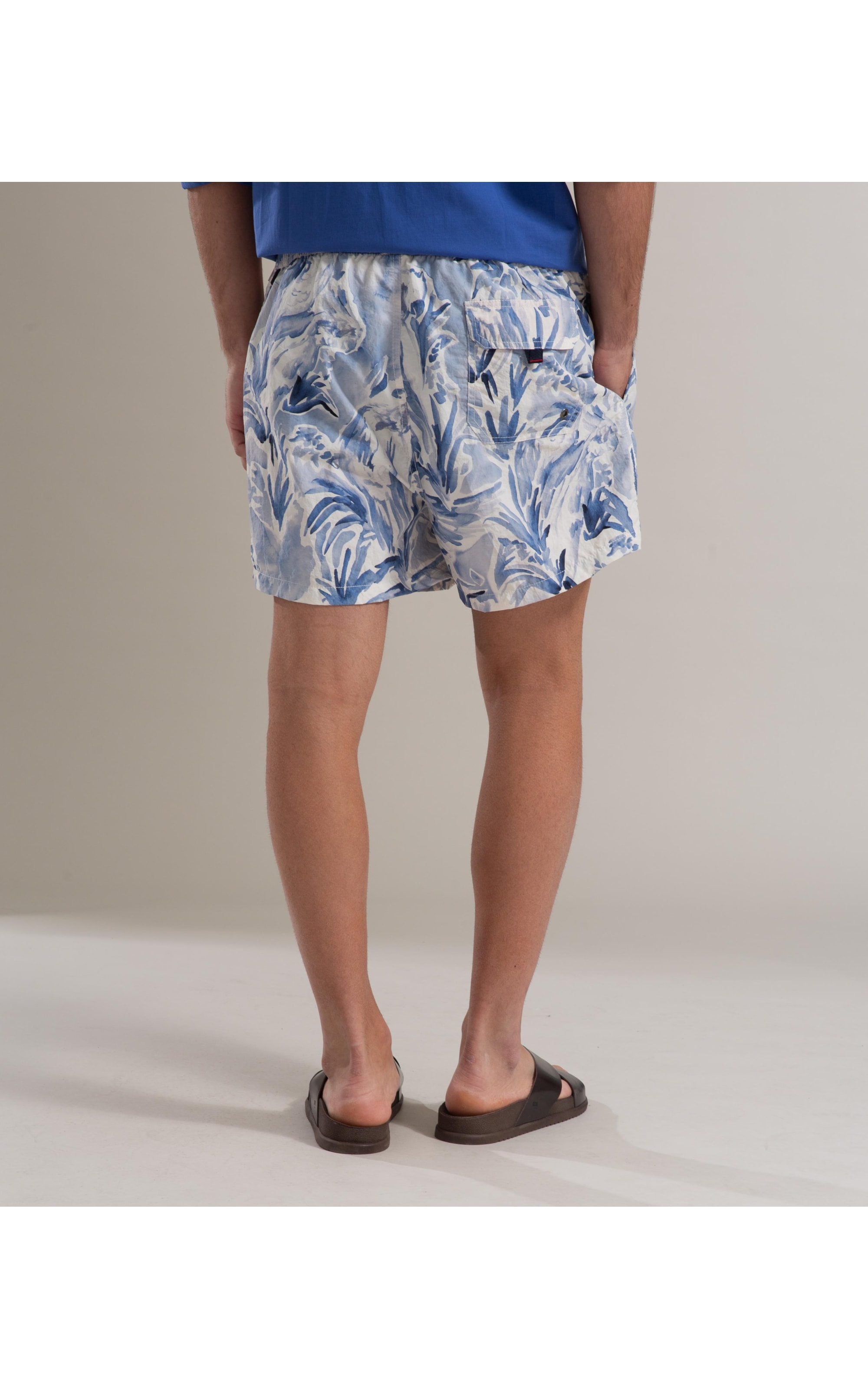 Beach Short Araras Biarritz Azul Bic