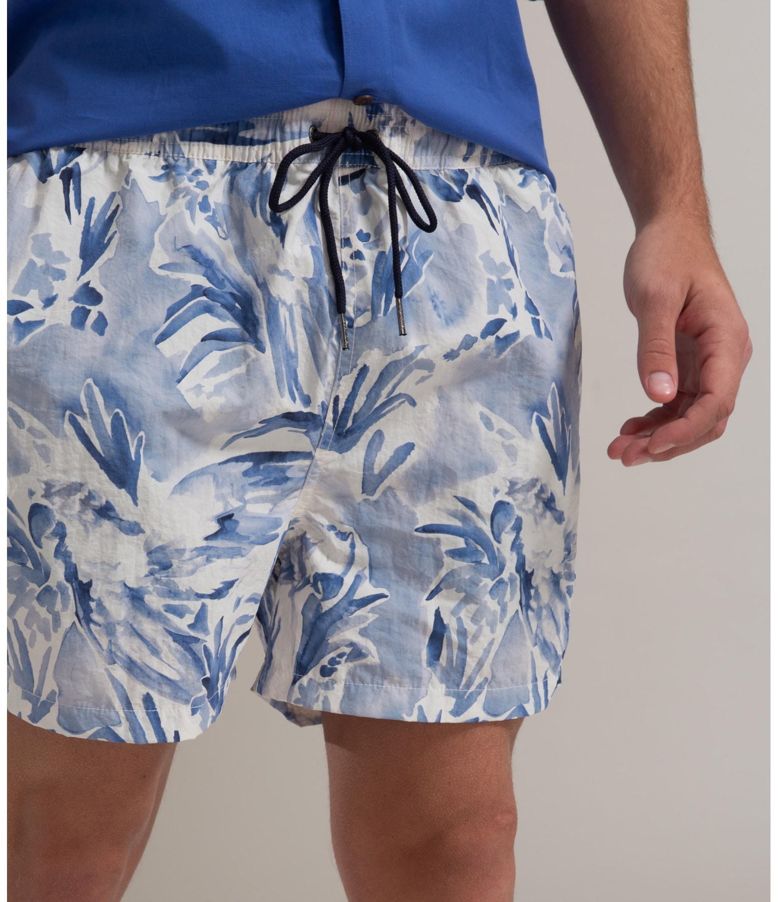 Beach Short Araras Biarritz Azul Bic